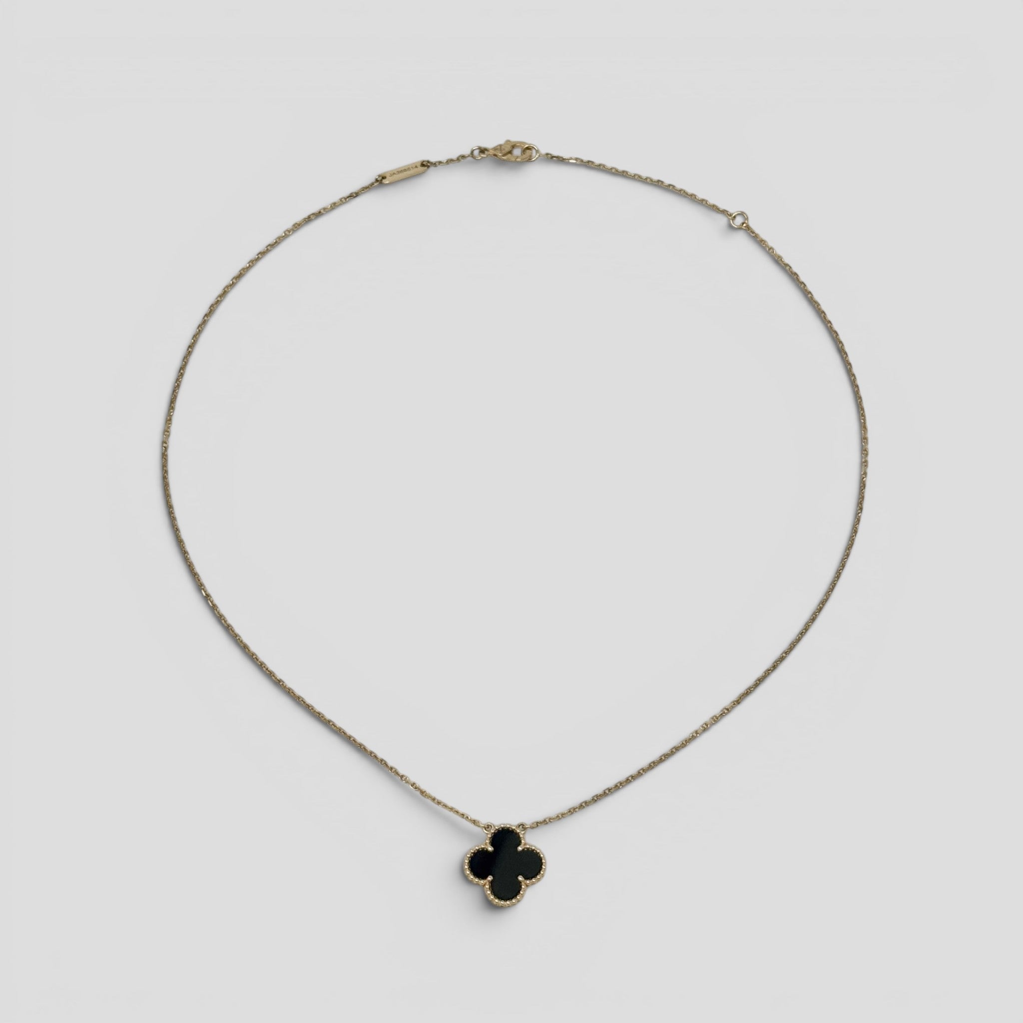 Van Cleef & Arpels Black Vintage Alhambra Pendant