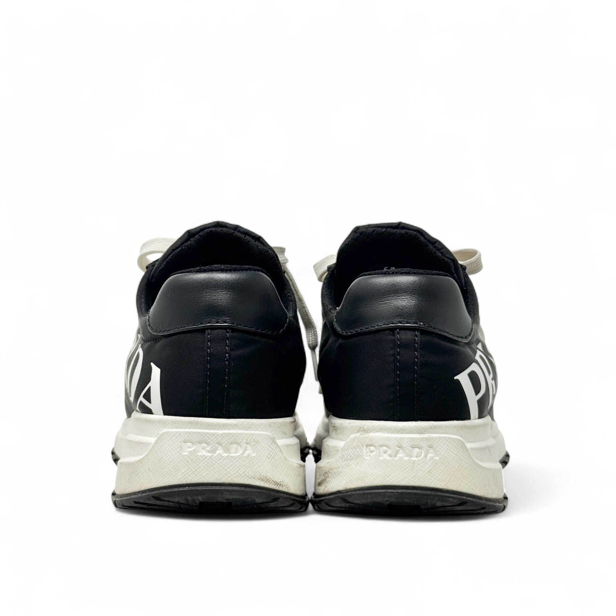 Prada Black Logo Re-Nylon Sneakers 37