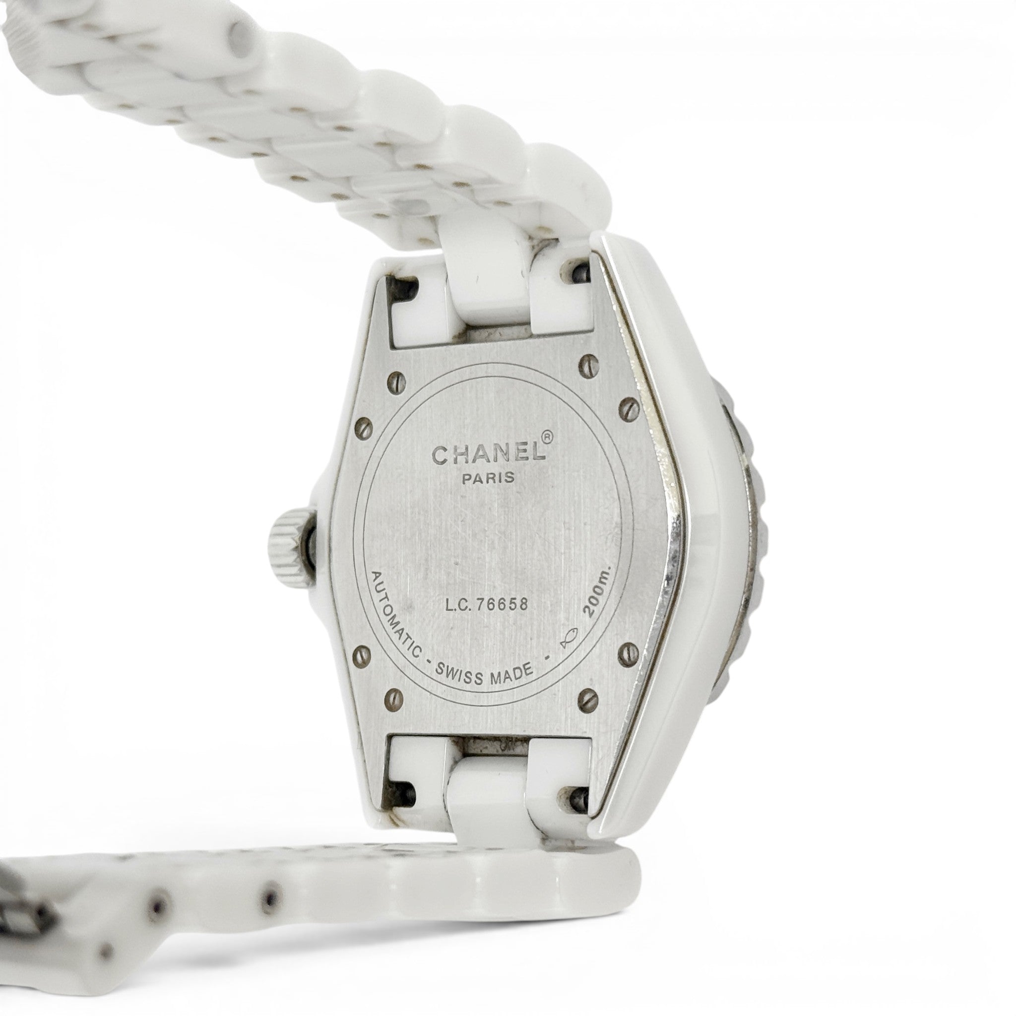 Chanel White J12 Watch 38mm