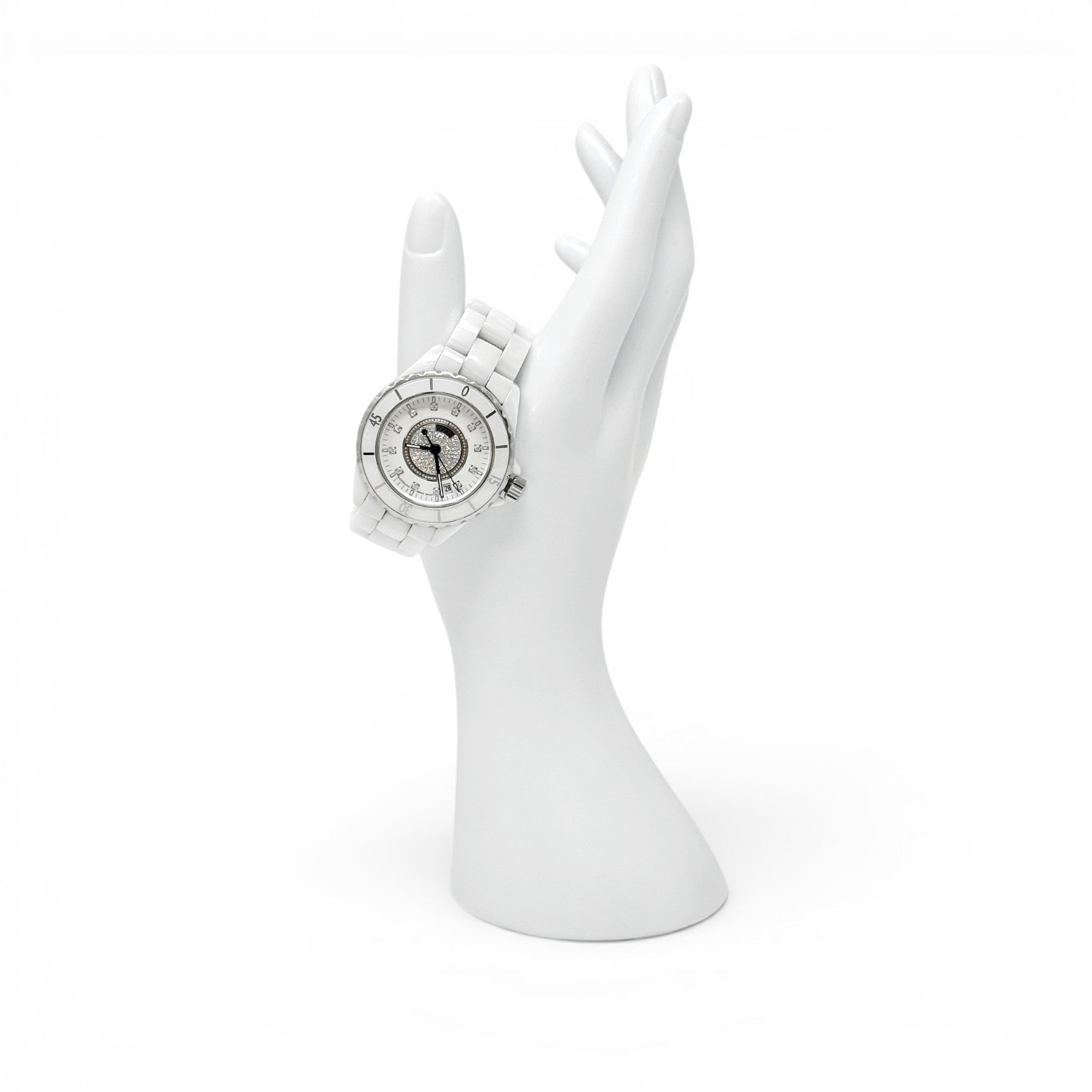 Chanel White J12 Watch 38mm