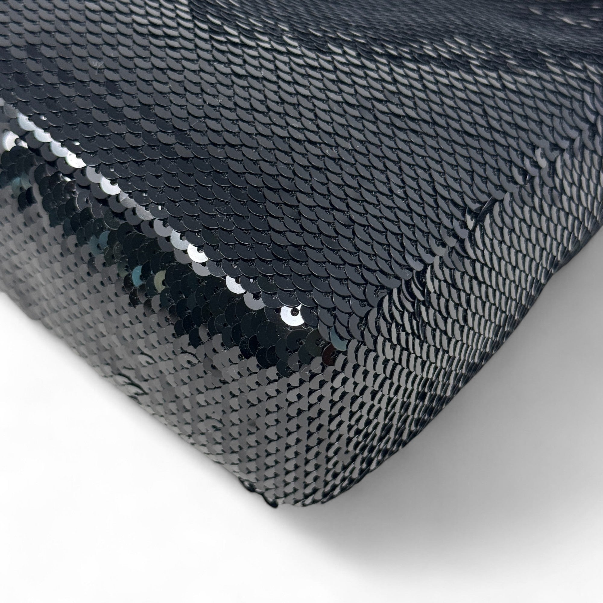 Prada Black Sequin Logo Re-Edition Mini Bag