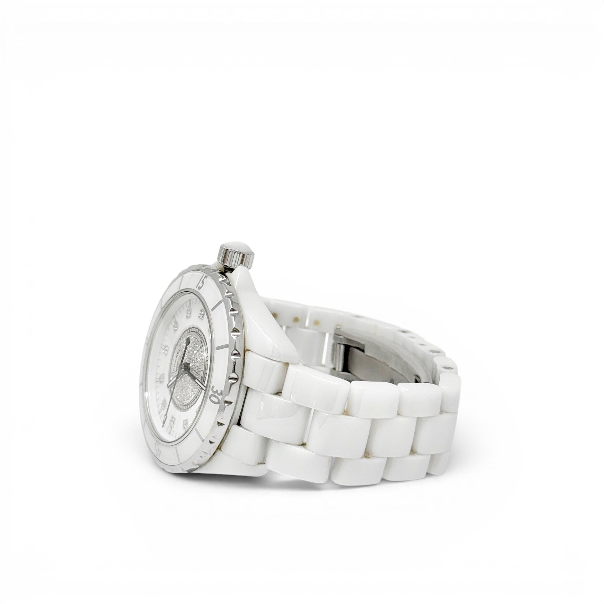 Chanel White J12 Watch 38mm
