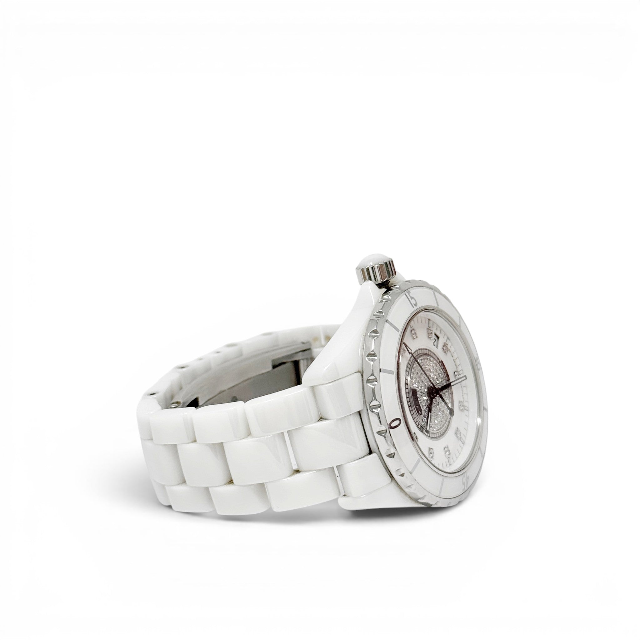 Chanel White J12 Watch 38mm