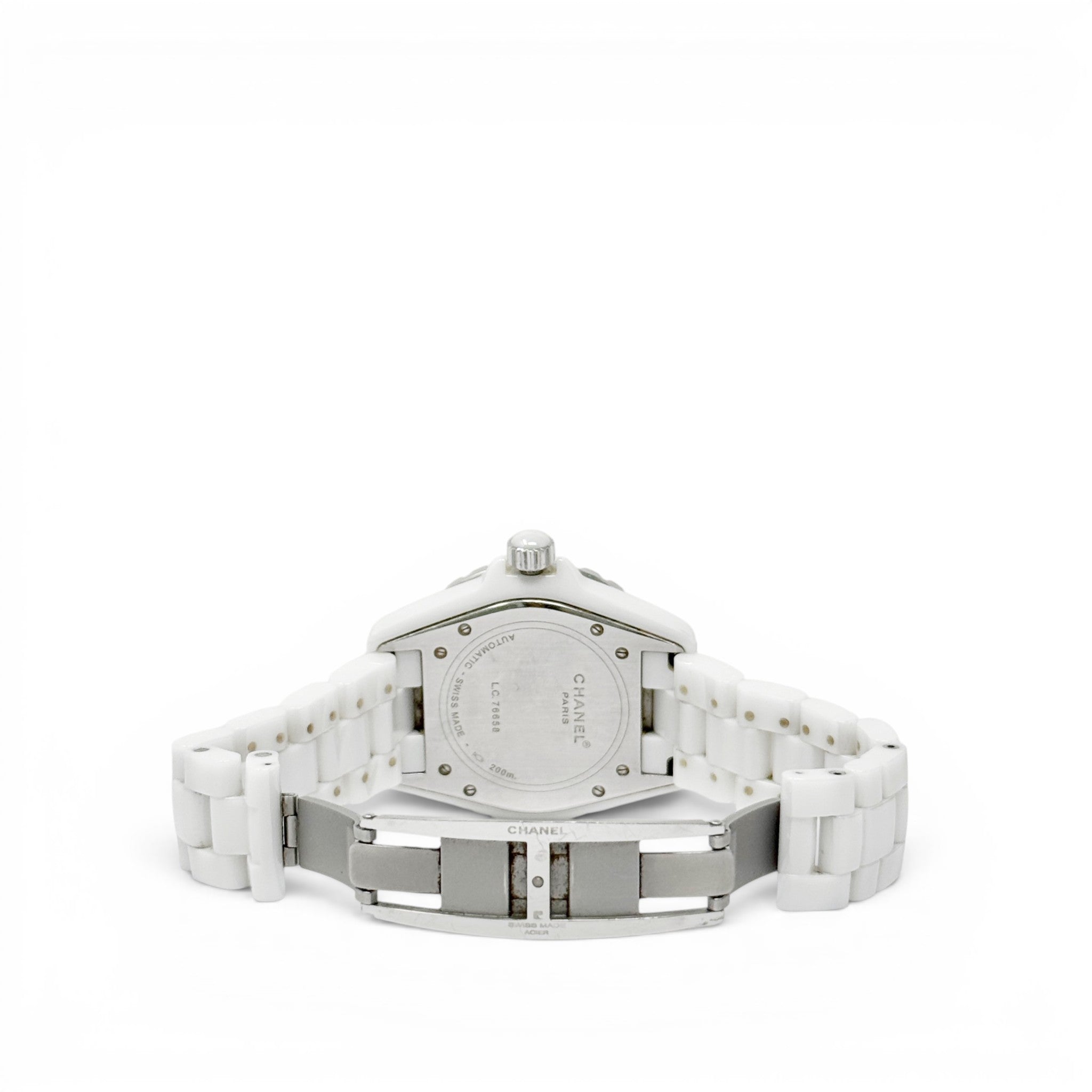 Chanel White J12 Watch 38mm
