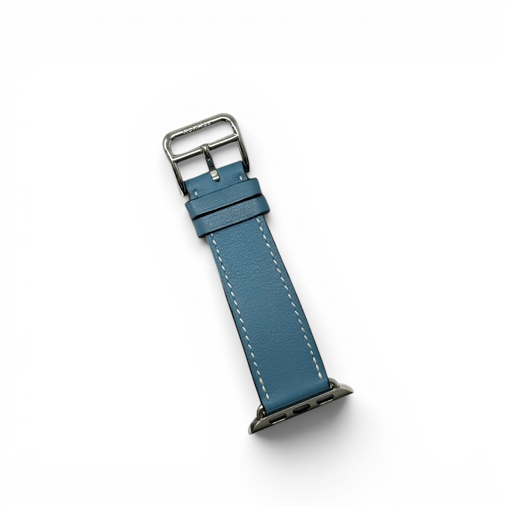 Hermes Bleu Jean Small Double Tour Apple Watch Band