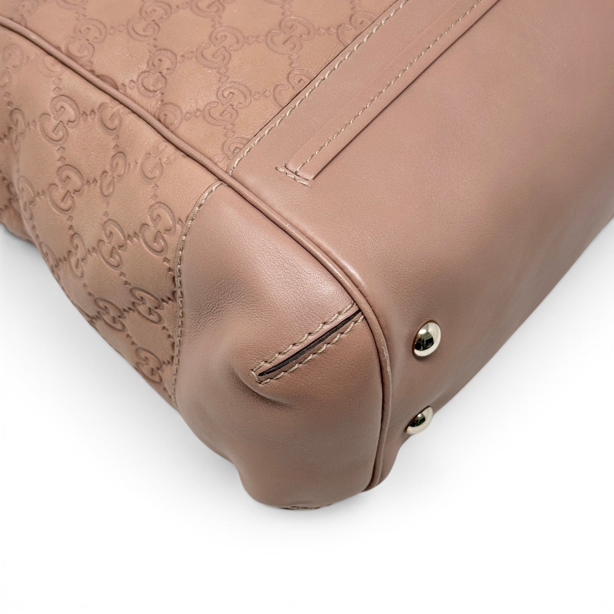 Gucci Pink Guccissima Mayfair Bow Tote