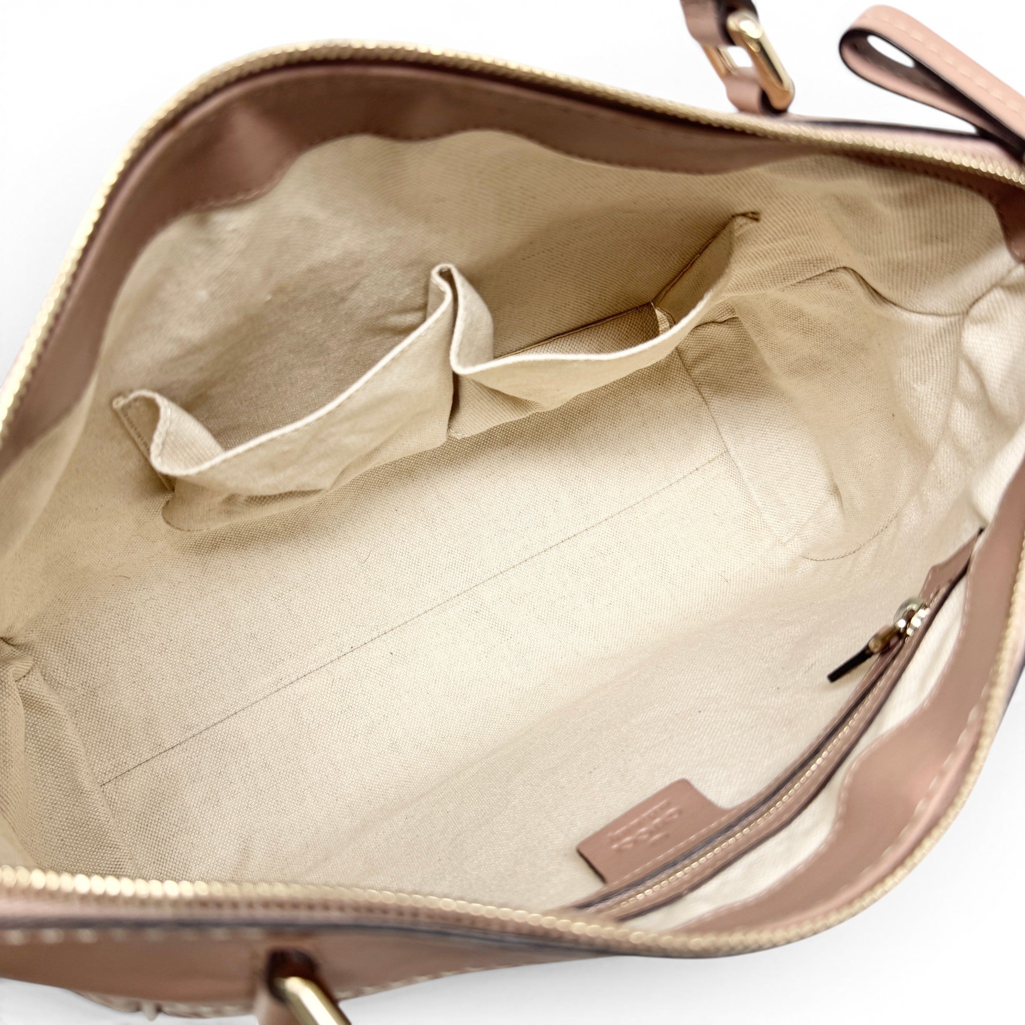 Gucci Pink Guccissima Mayfair Bow Tote