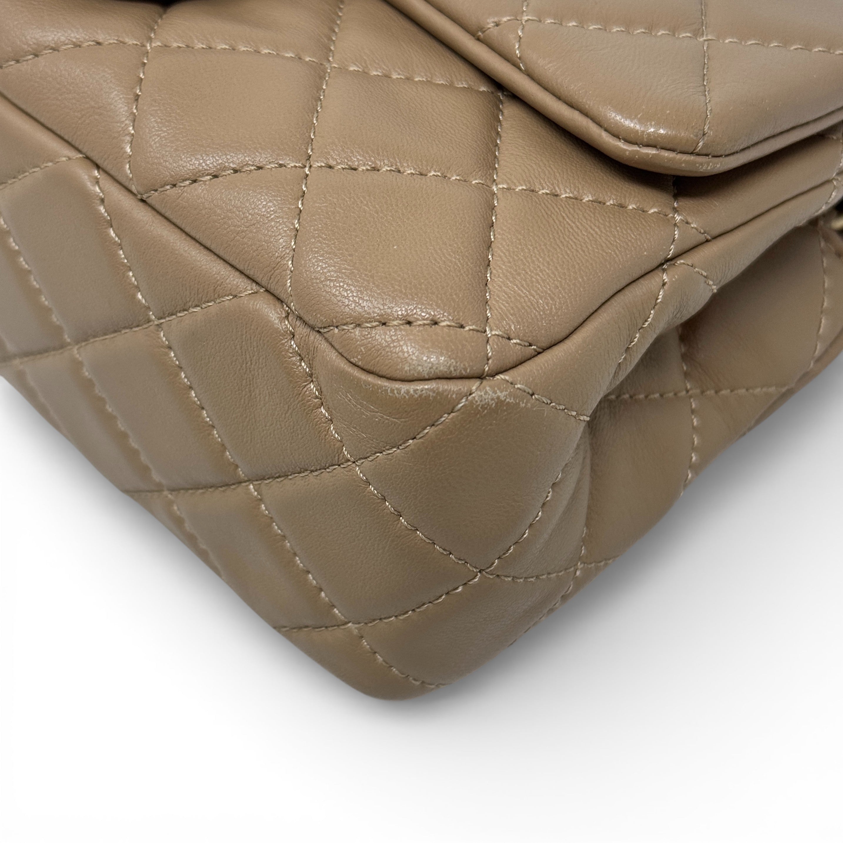 Chanel Beige Mini Pearl Crush Flap