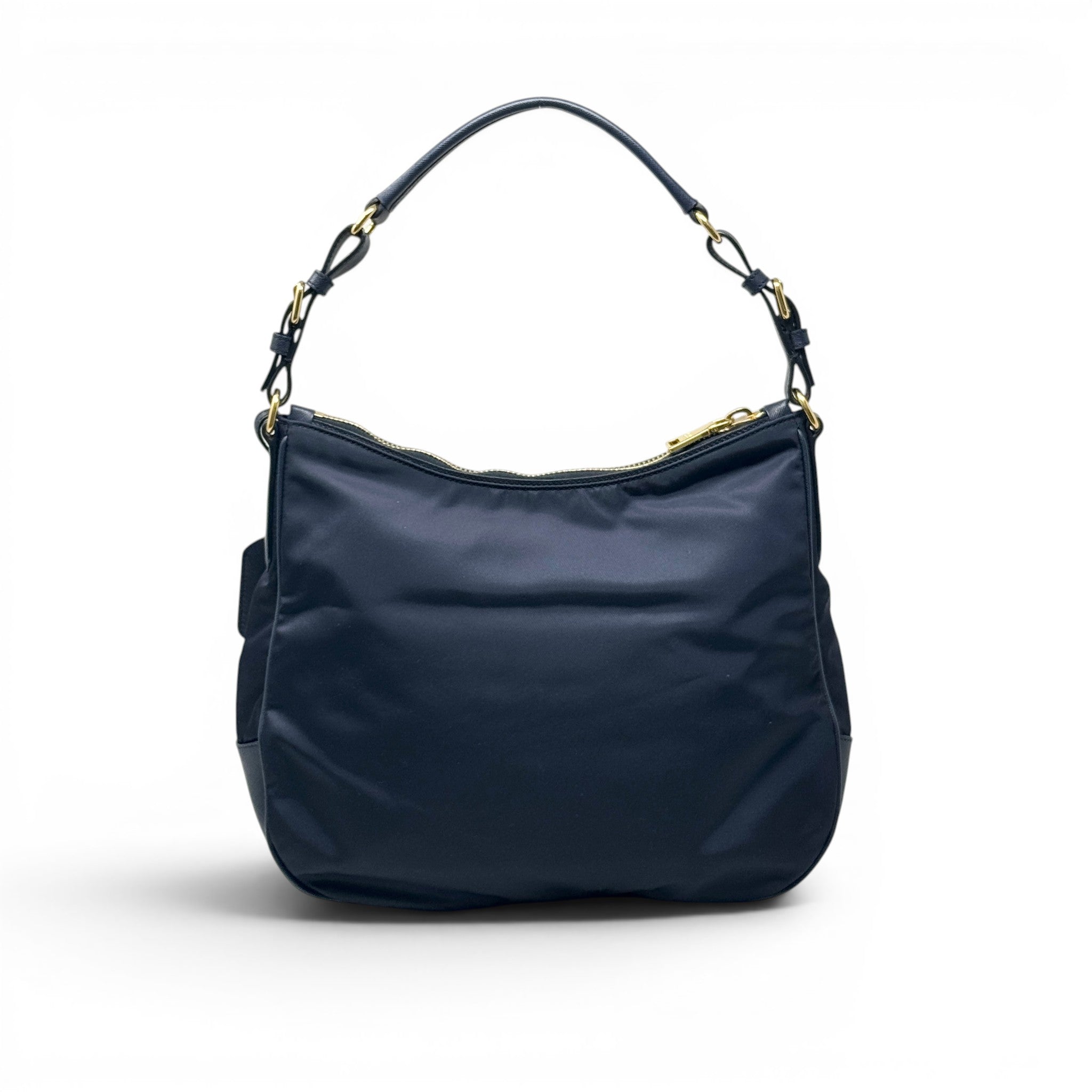 Prada Navy Tessuto Nylon Hobo
