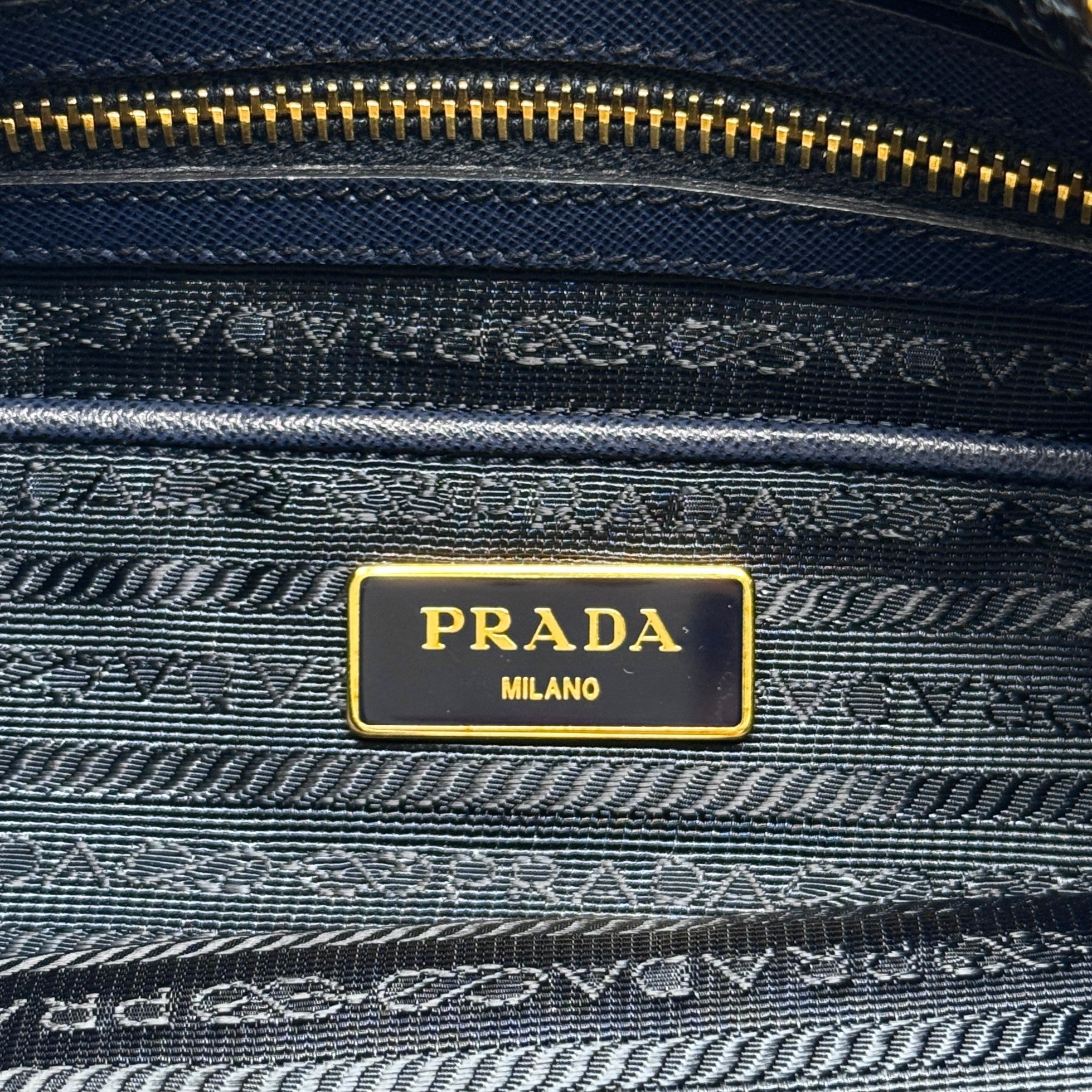 Prada Navy Tessuto Nylon Hobo