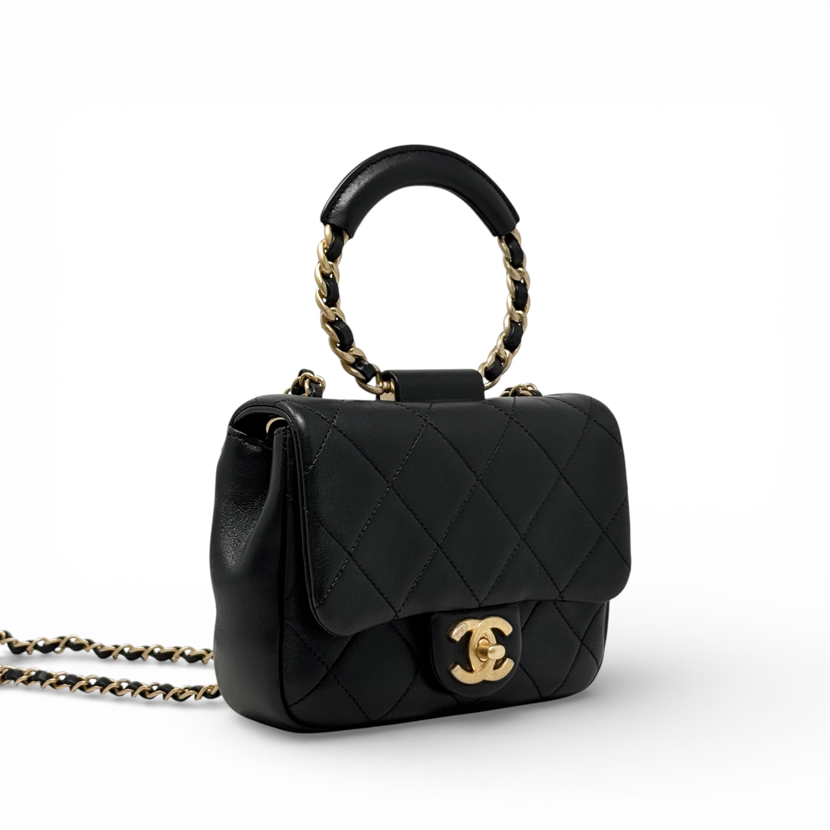 Chanel Black Mini In The Loop Flap