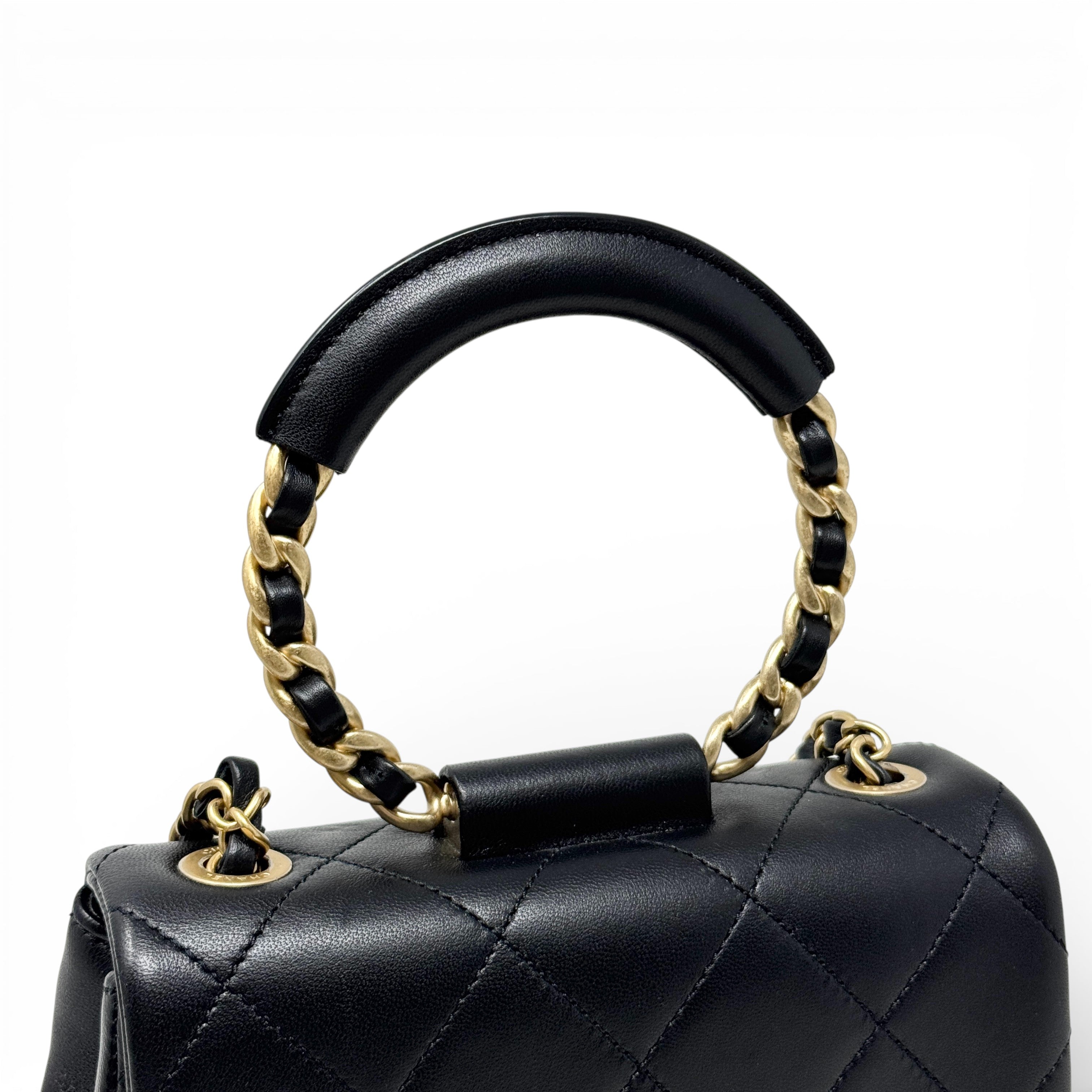 Chanel Black Mini In The Loop Flap