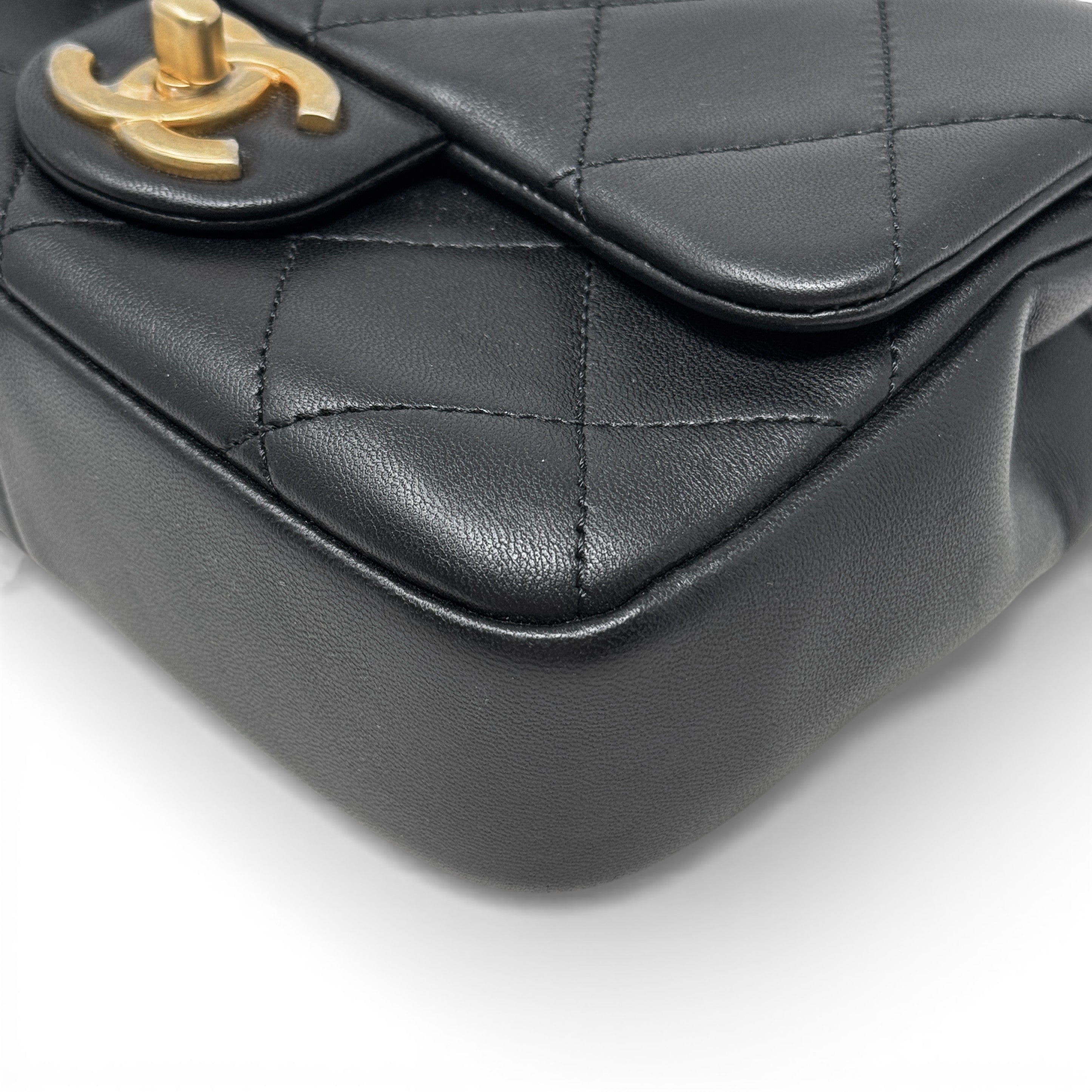 Chanel Black Mini In The Loop Flap