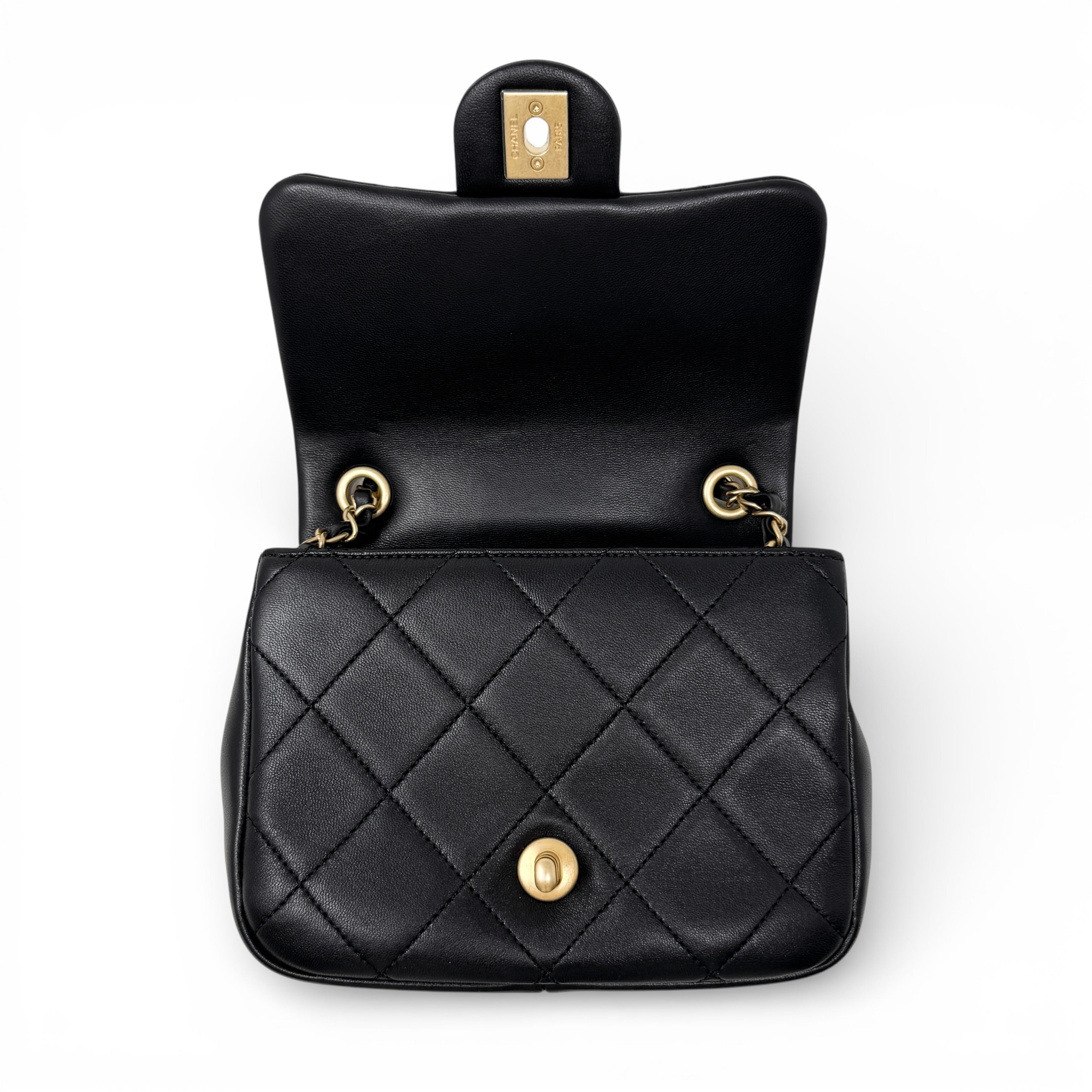 Chanel Black Mini In The Loop Flap