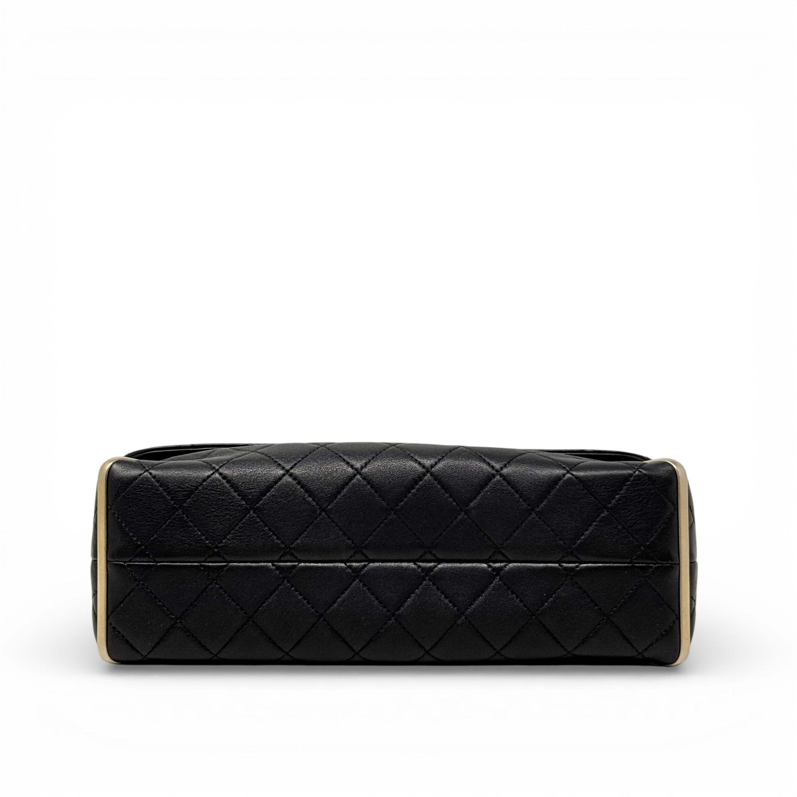 Chanel Black Medium Metal Flap