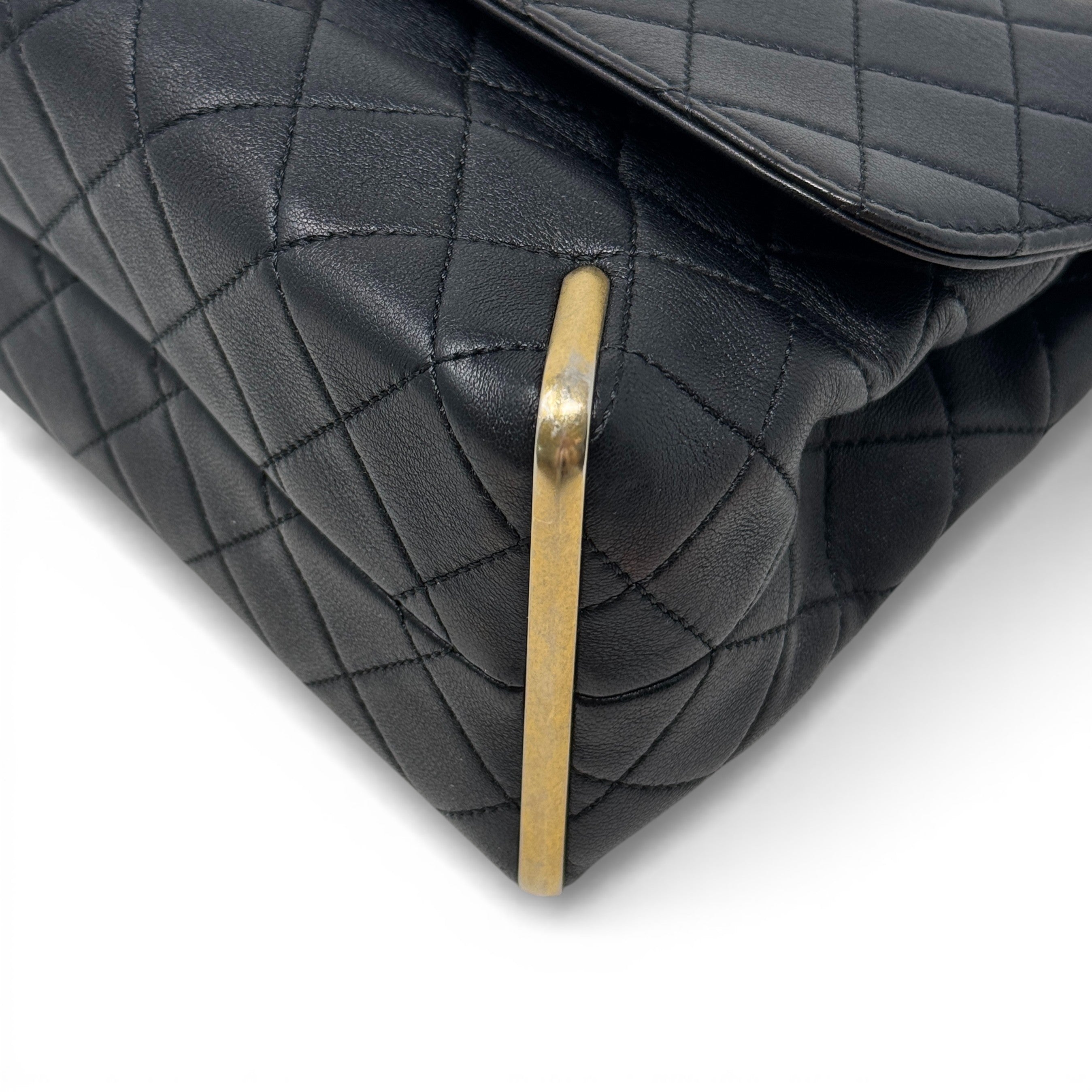 Chanel Black Medium Metal Flap