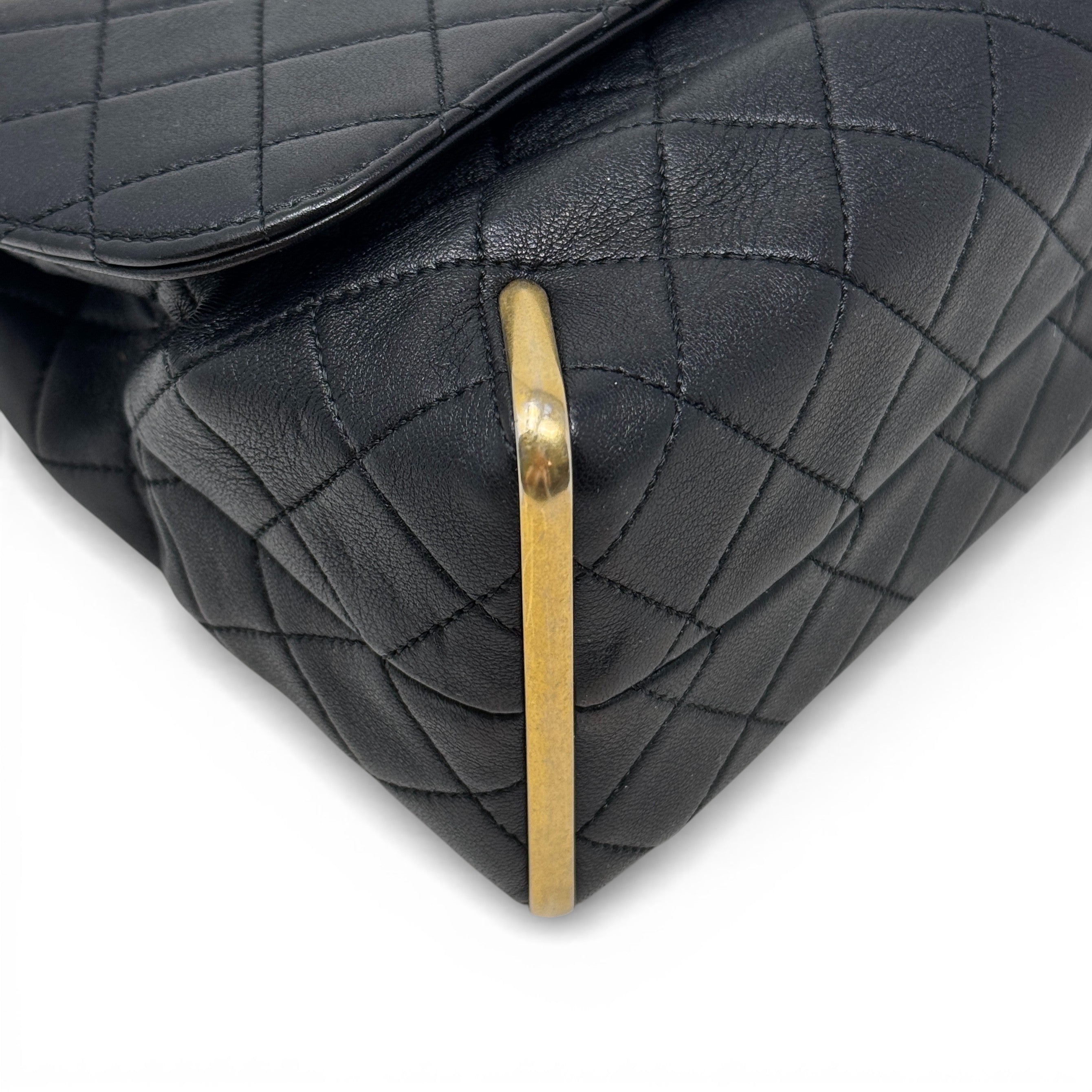 Chanel Black Medium Metal Flap