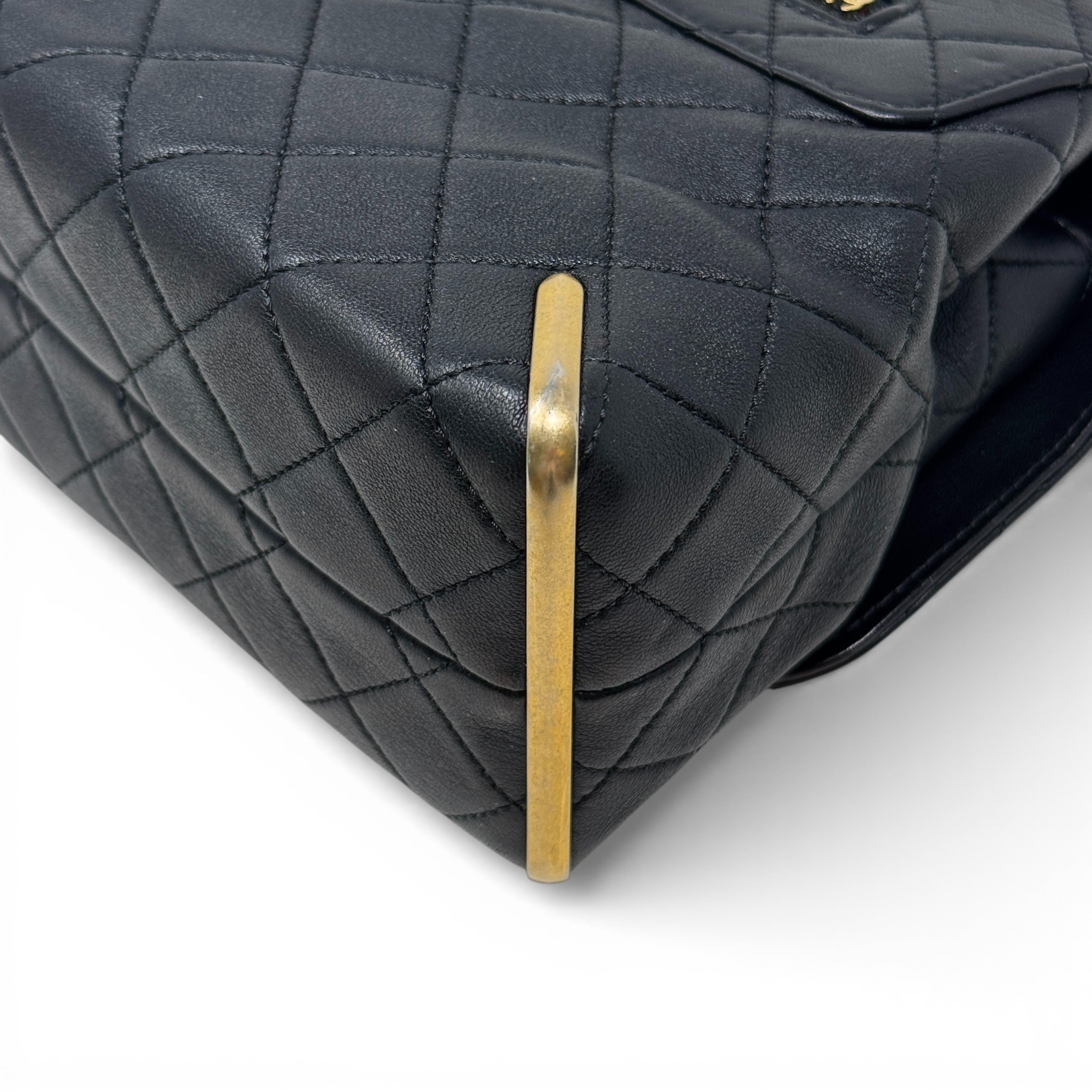 Chanel Black Medium Metal Flap