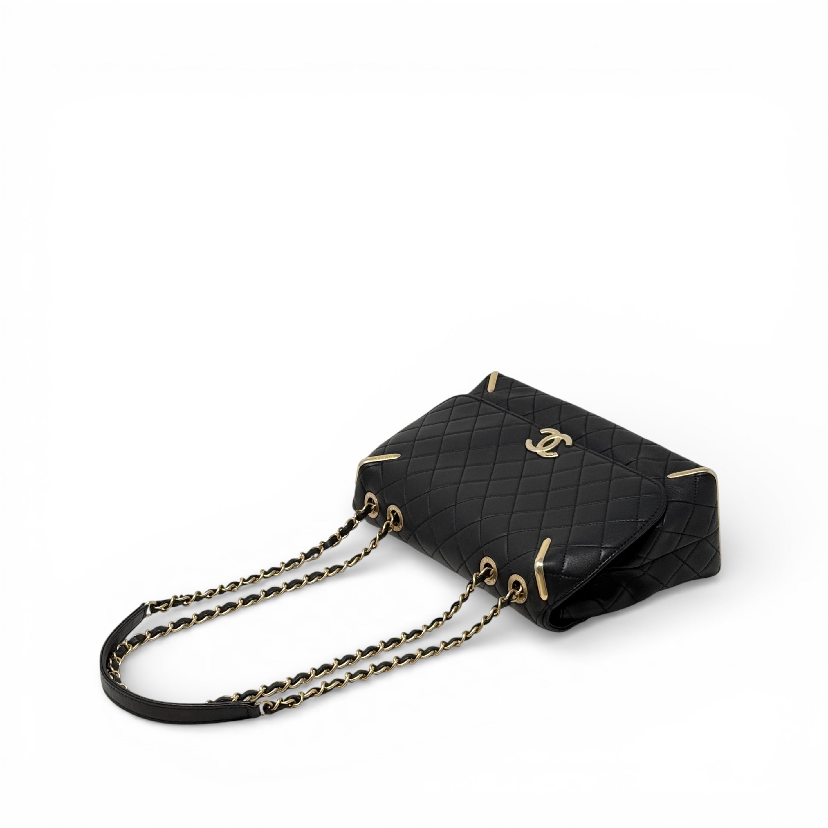 Chanel Black Medium Metal Flap