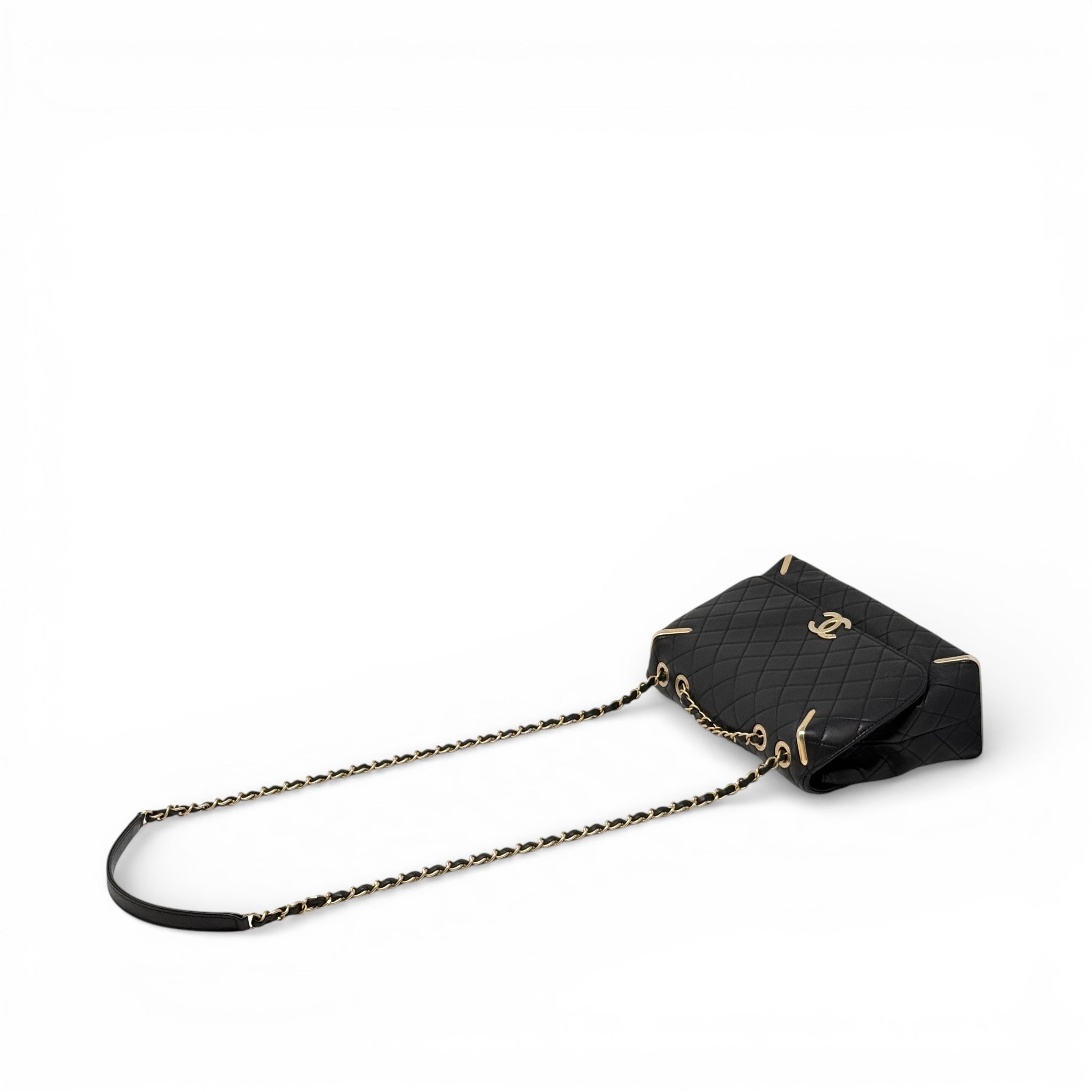 Chanel Black Medium Metal Flap