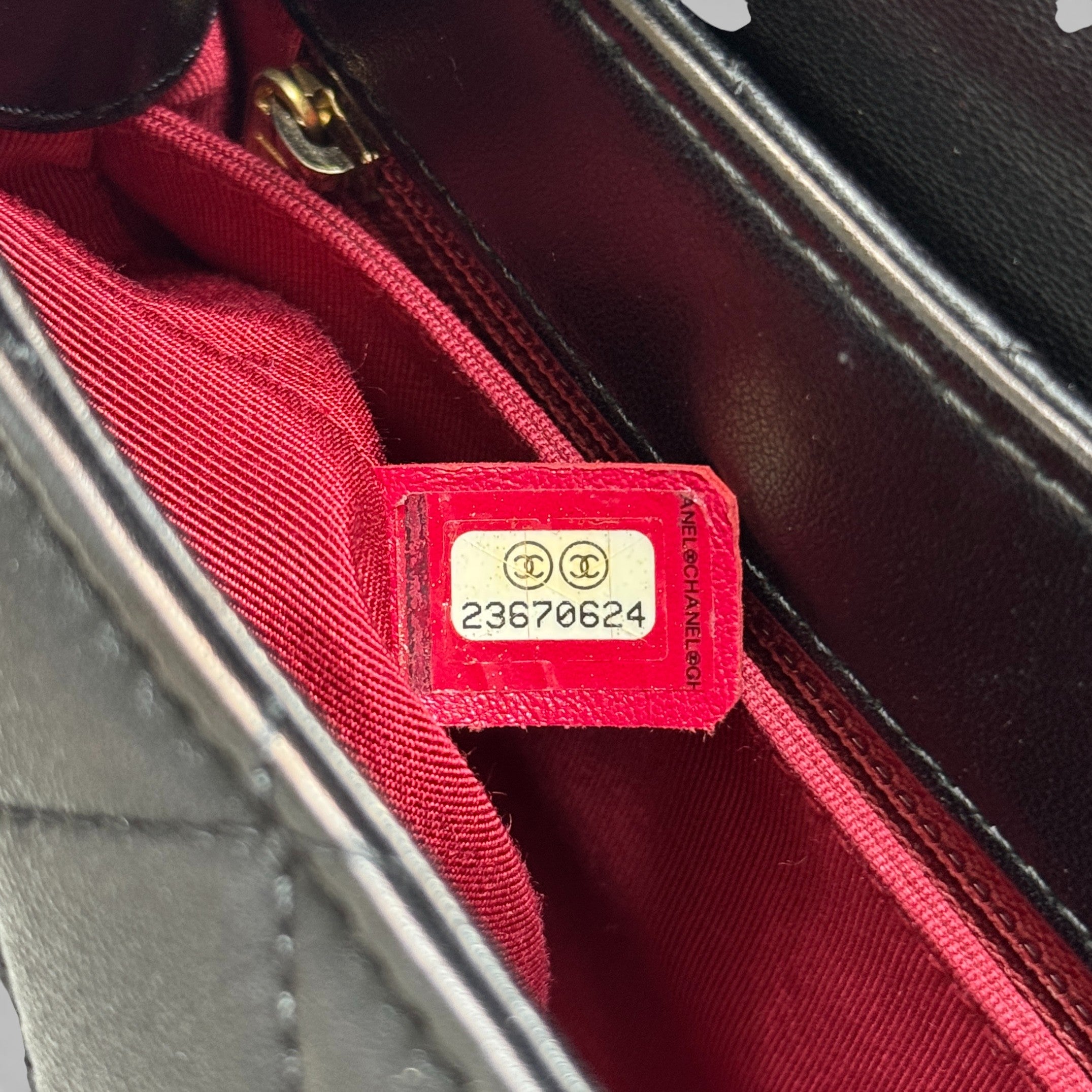 Chanel Black Medium Metal Flap