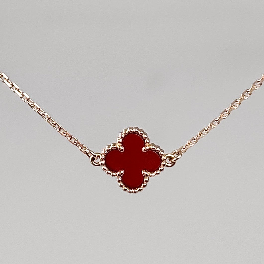 Van Cleef & Arpels Carnelian Sweet Alhambra Bracelet