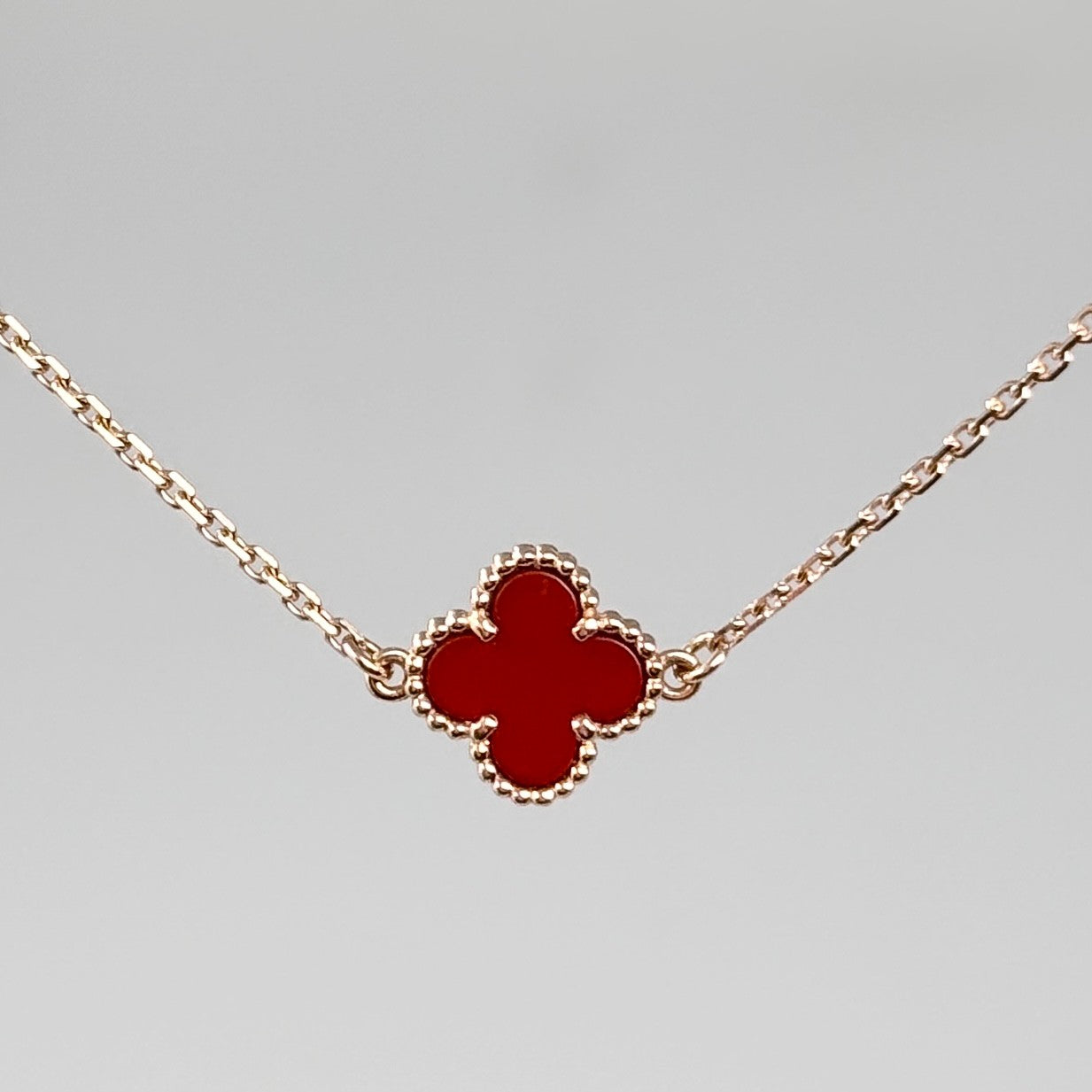 Van Cleef & Arpels Carnelian Sweet Alhambra Bracelet