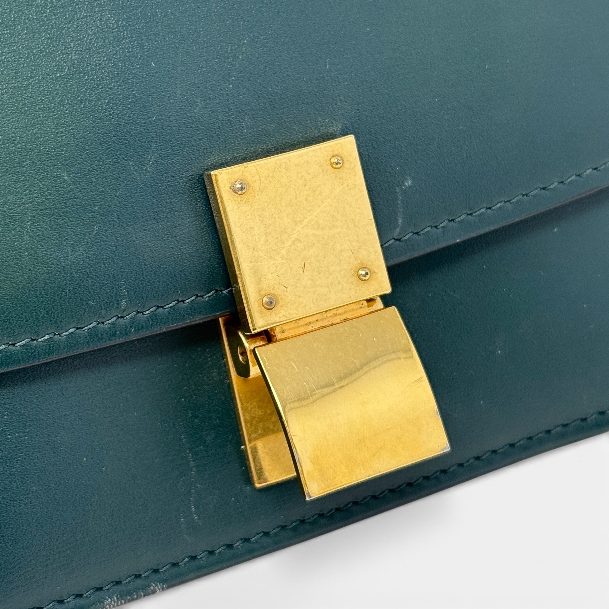 Celine Green Small Box Bag