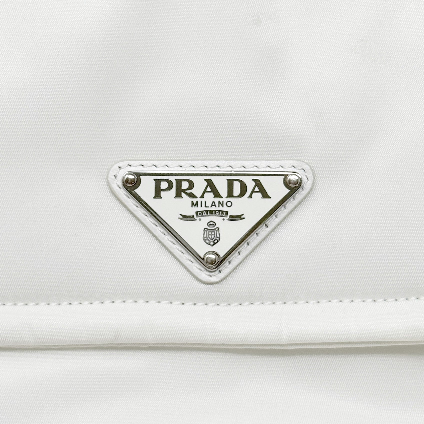 Prada White Re-Nylon Crossbody Bag
