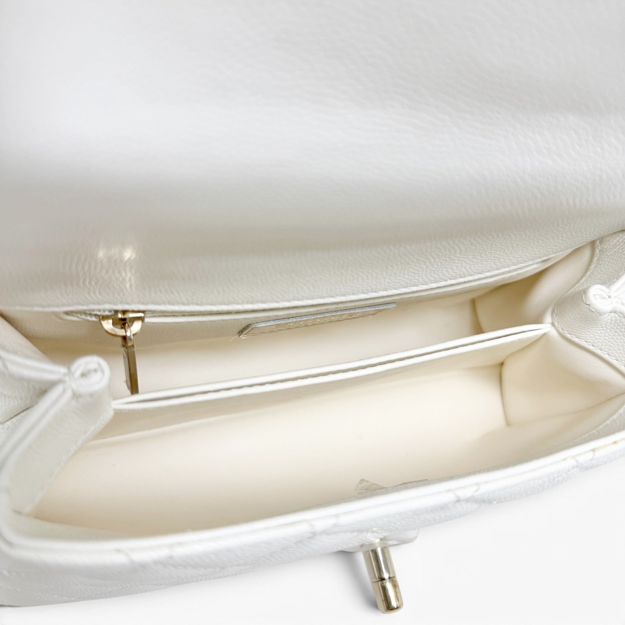 Chanel White Small Coco Handle