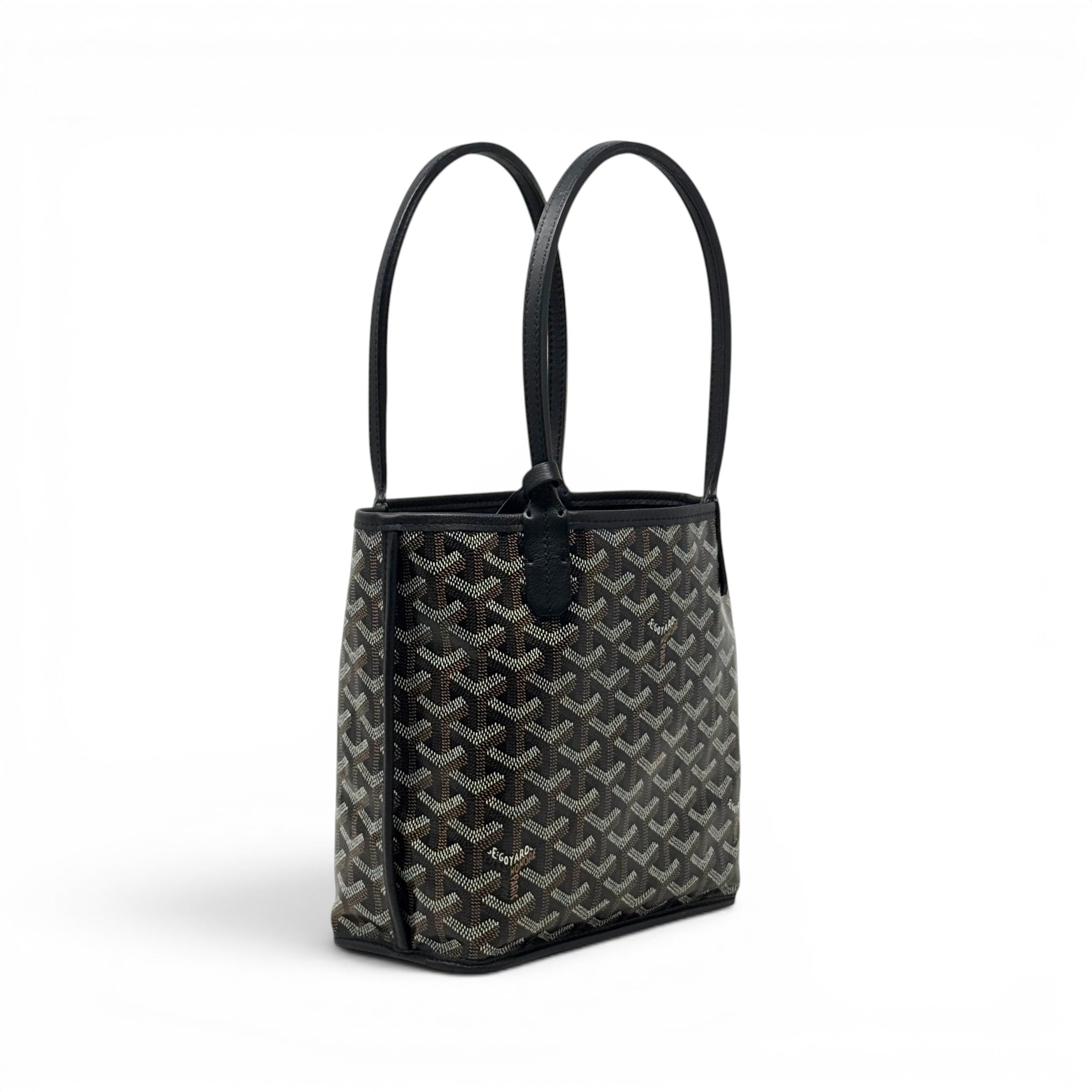 Goyard Black Mini Anjou Tote