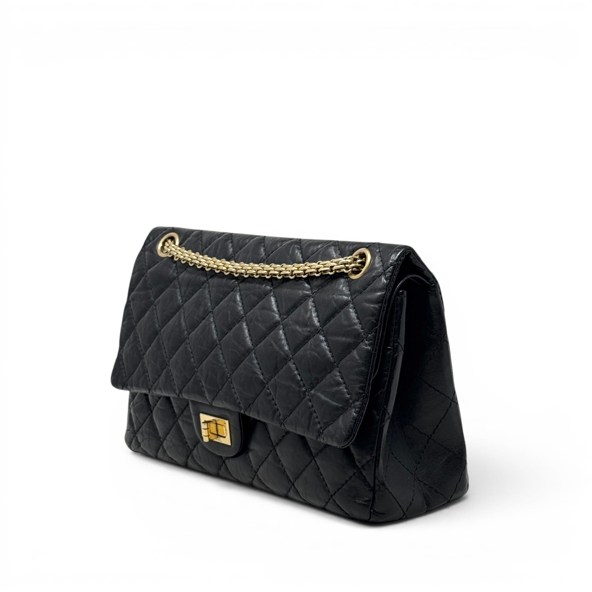 Chanel Black Calfskin 2.55 Reissue 266