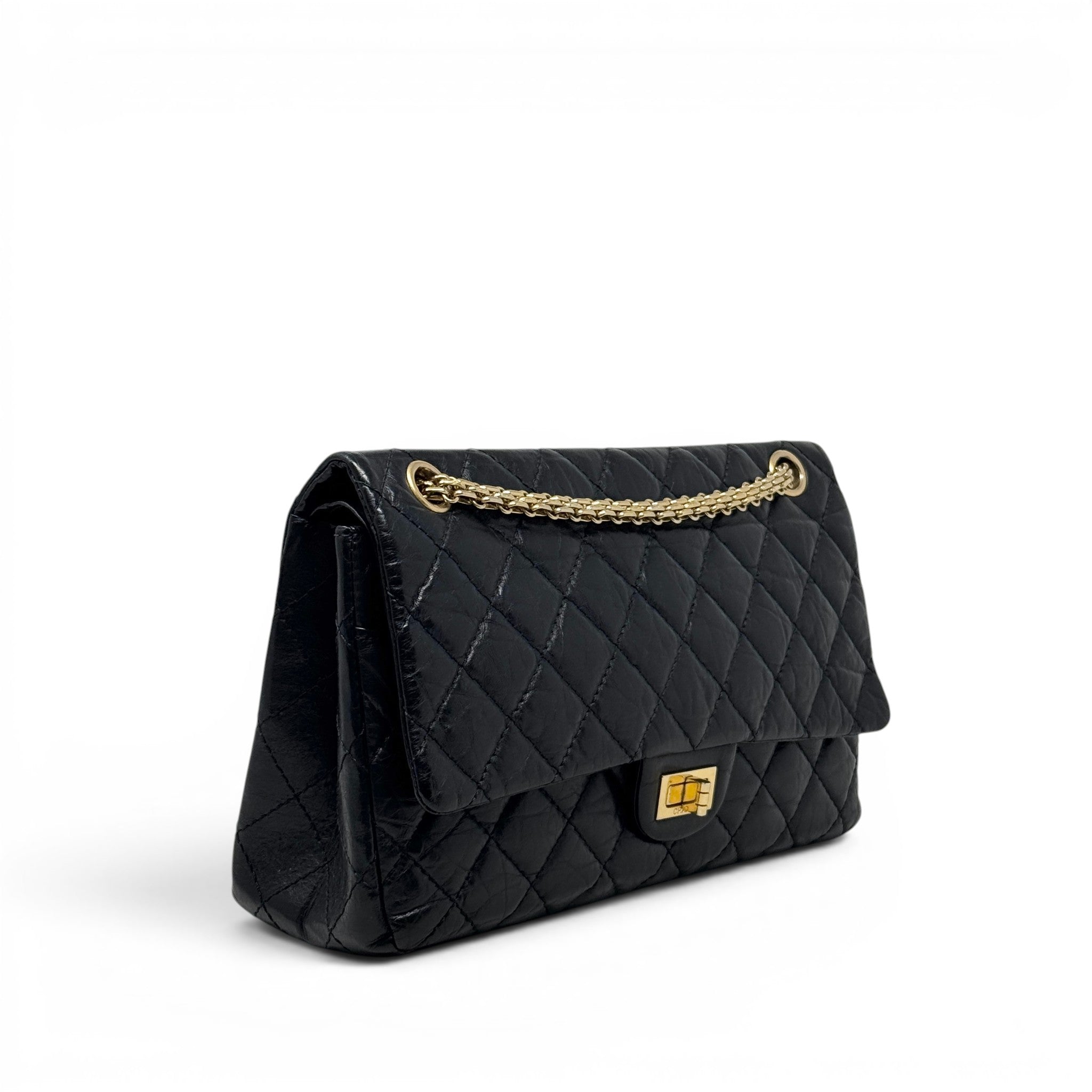 Chanel Black Calfskin 2.55 Reissue 266