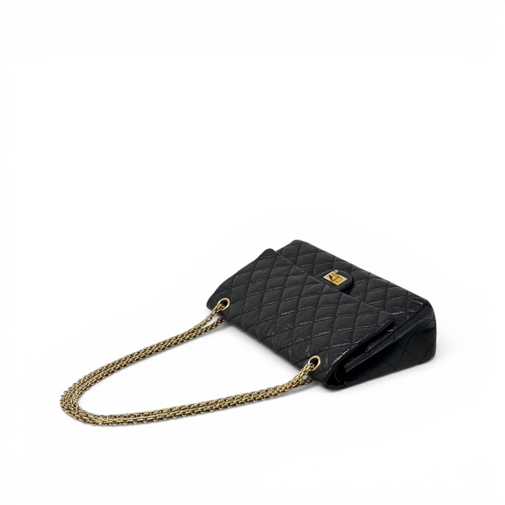 Chanel Black Calfskin 2.55 Reissue 266