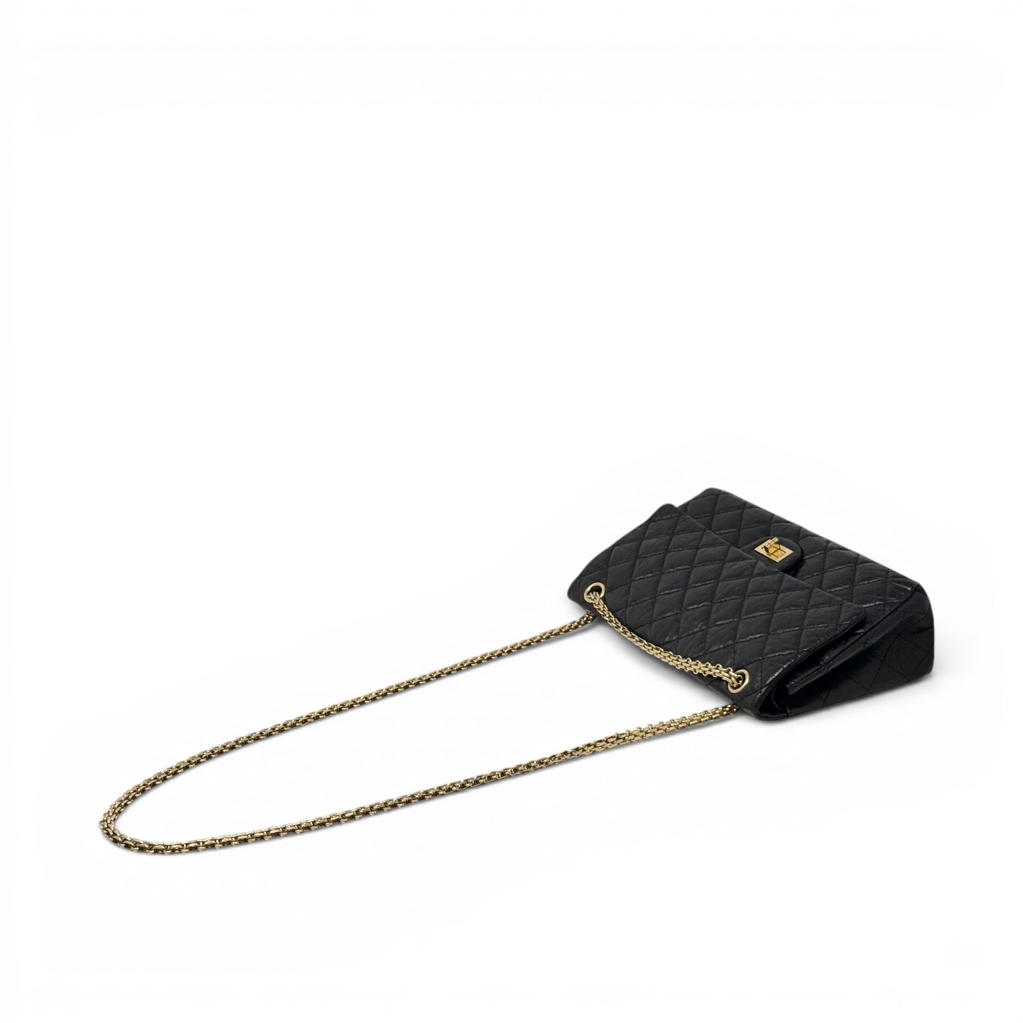 Chanel Black Calfskin 2.55 Reissue 266