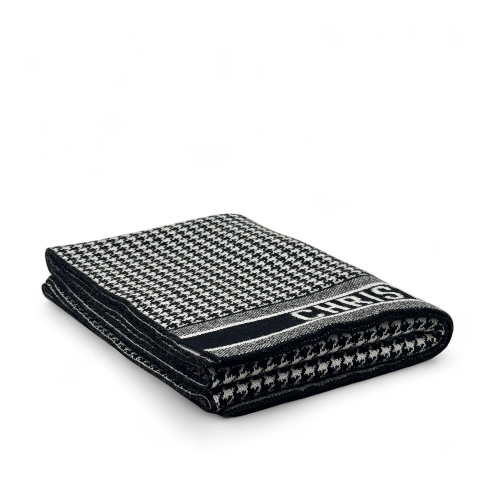 Dior 30 Montaigne Houndstooth Cashmere Scarf