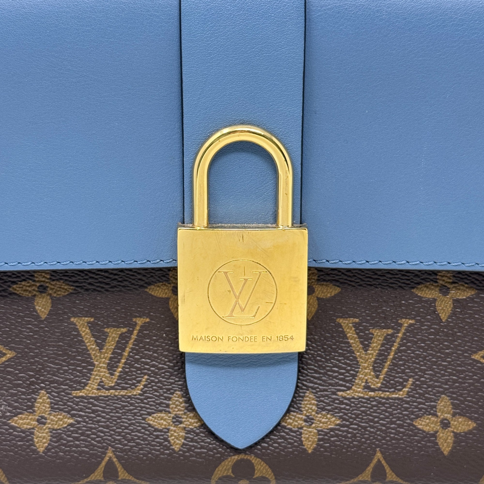 Louis Vuitton Blue Monogram Locky BB