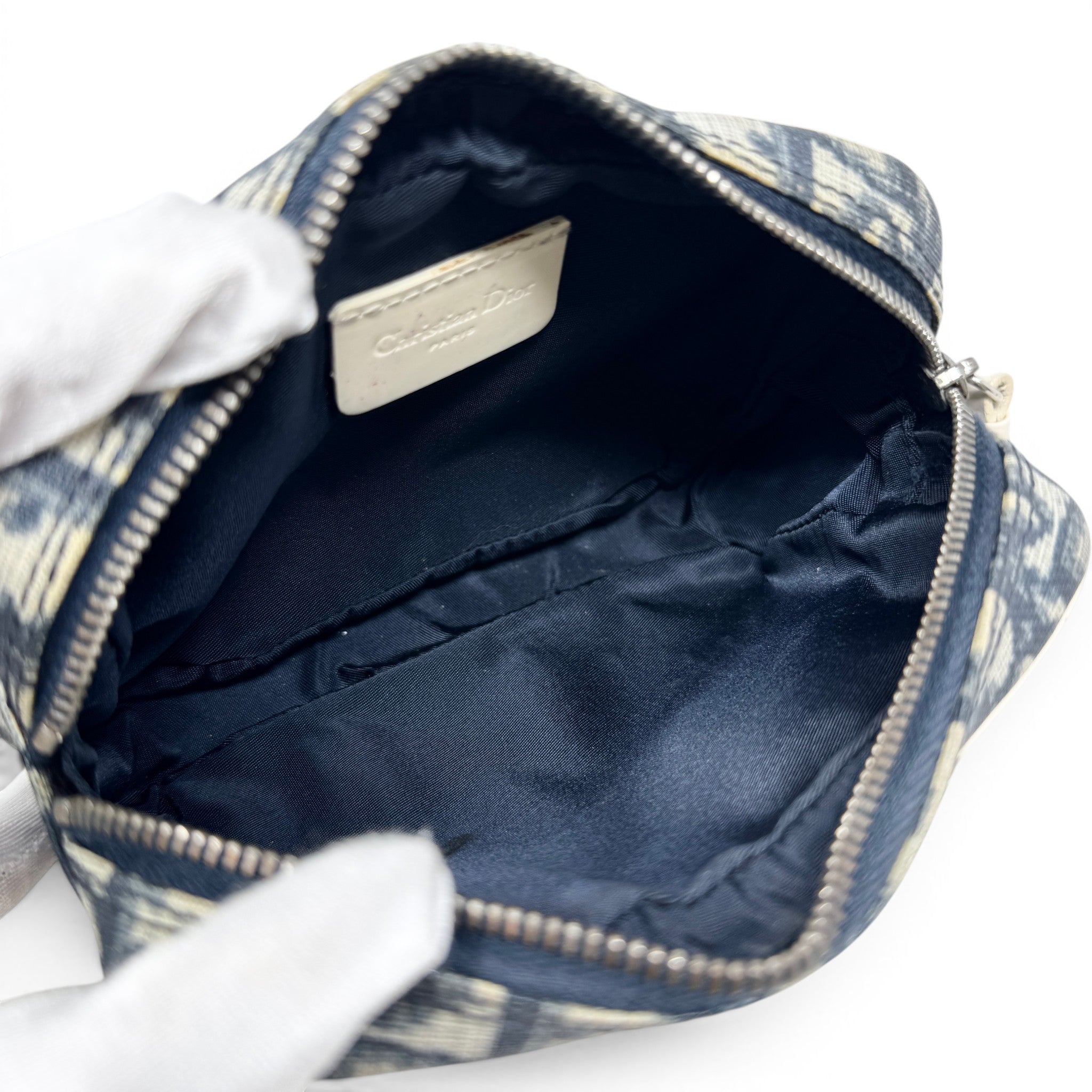 Dior Blue Trotter Vintage Cosmetic Pouch