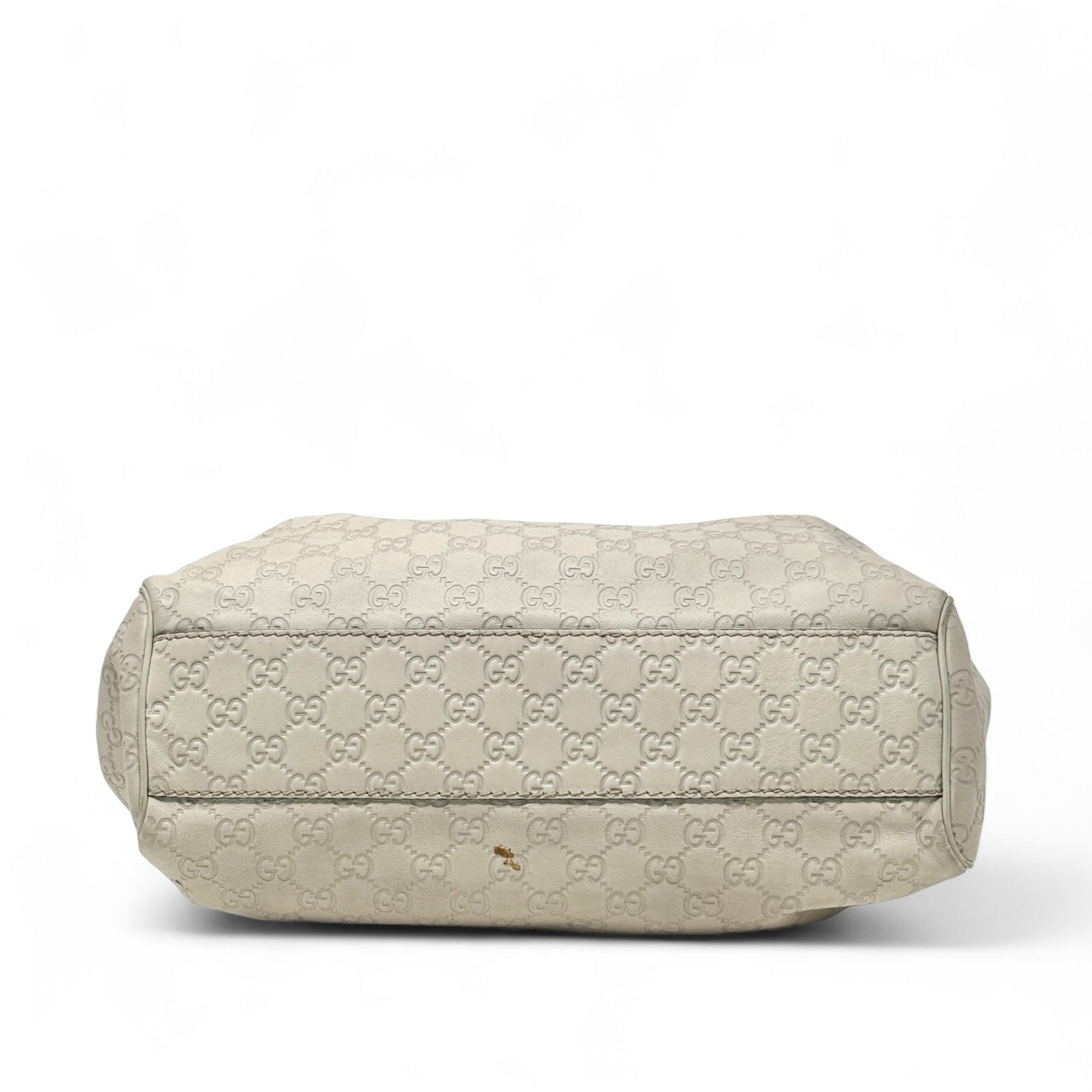 Gucci Ivory Guccissima Sukey Tote