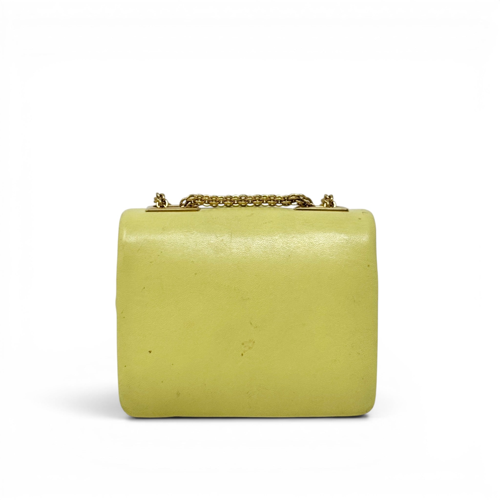 Valentino Yellow Mini One Stud Bag