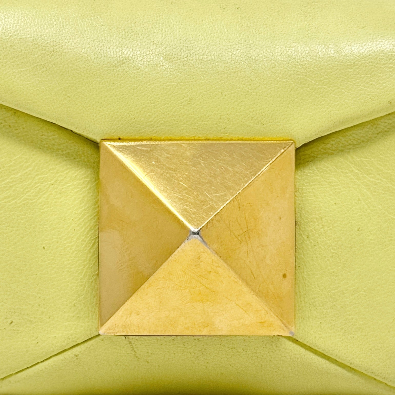 Valentino Yellow Mini One Stud Bag