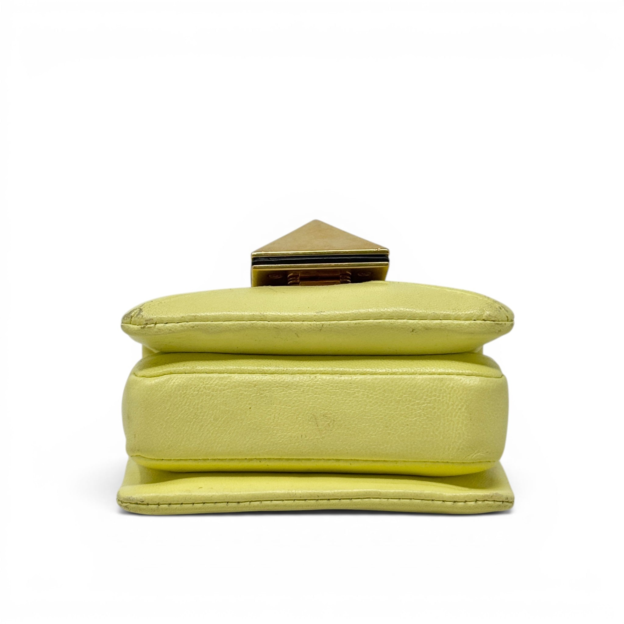 Valentino Yellow Mini One Stud Bag