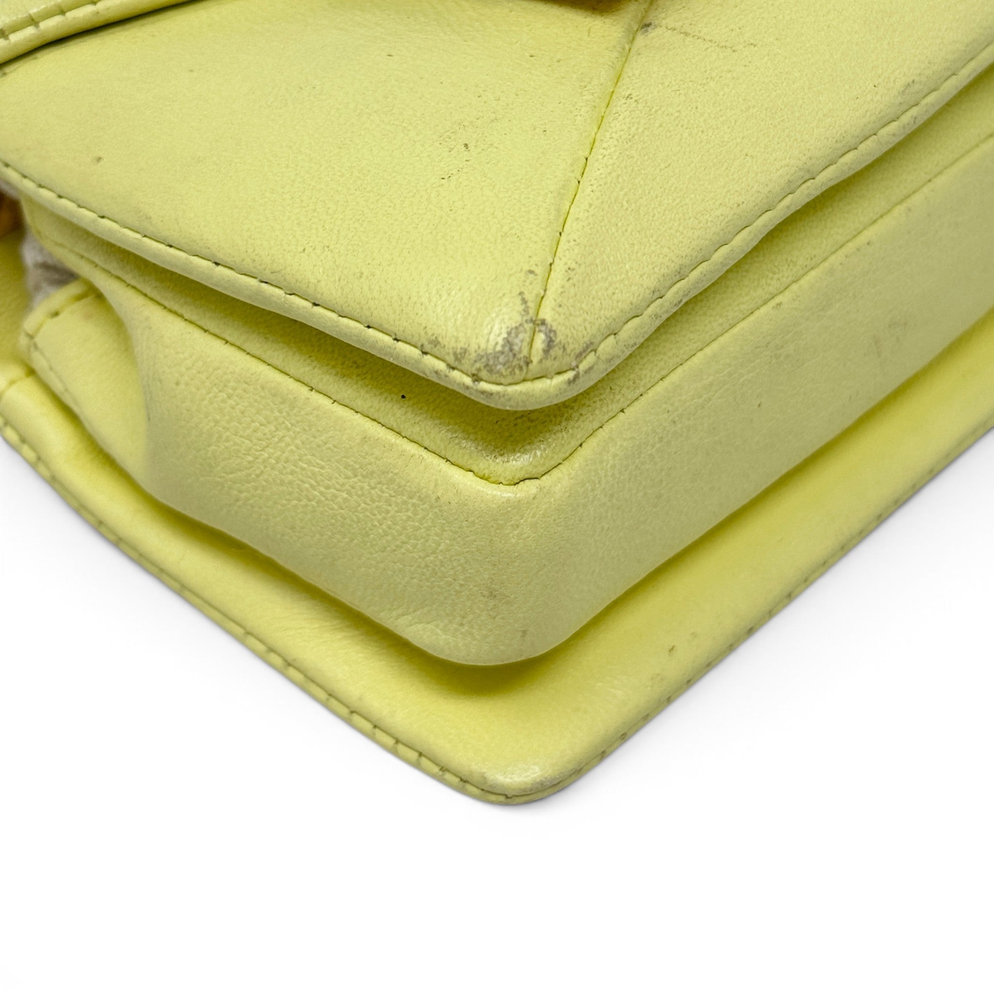 Valentino Yellow Mini One Stud Bag