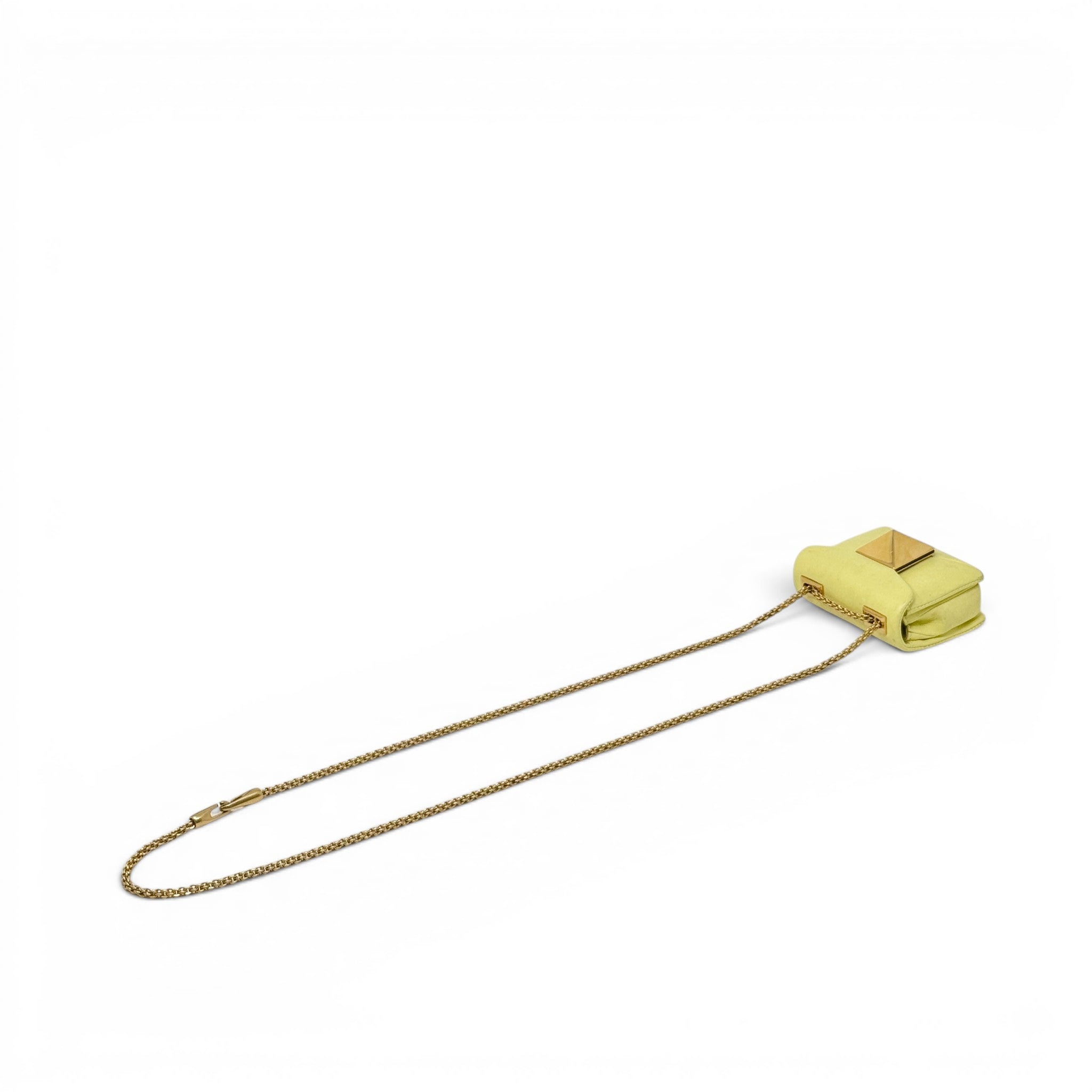 Valentino Yellow Mini One Stud Bag