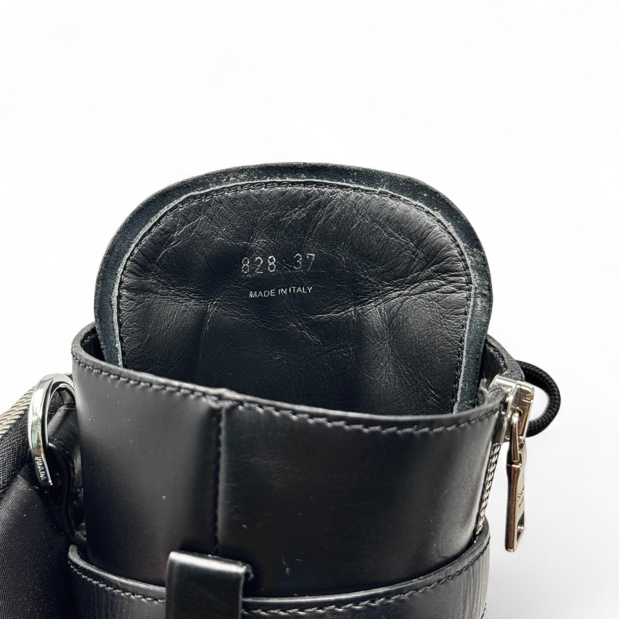 Prada Black Brushed Tall Monolith Combat Boots 37
