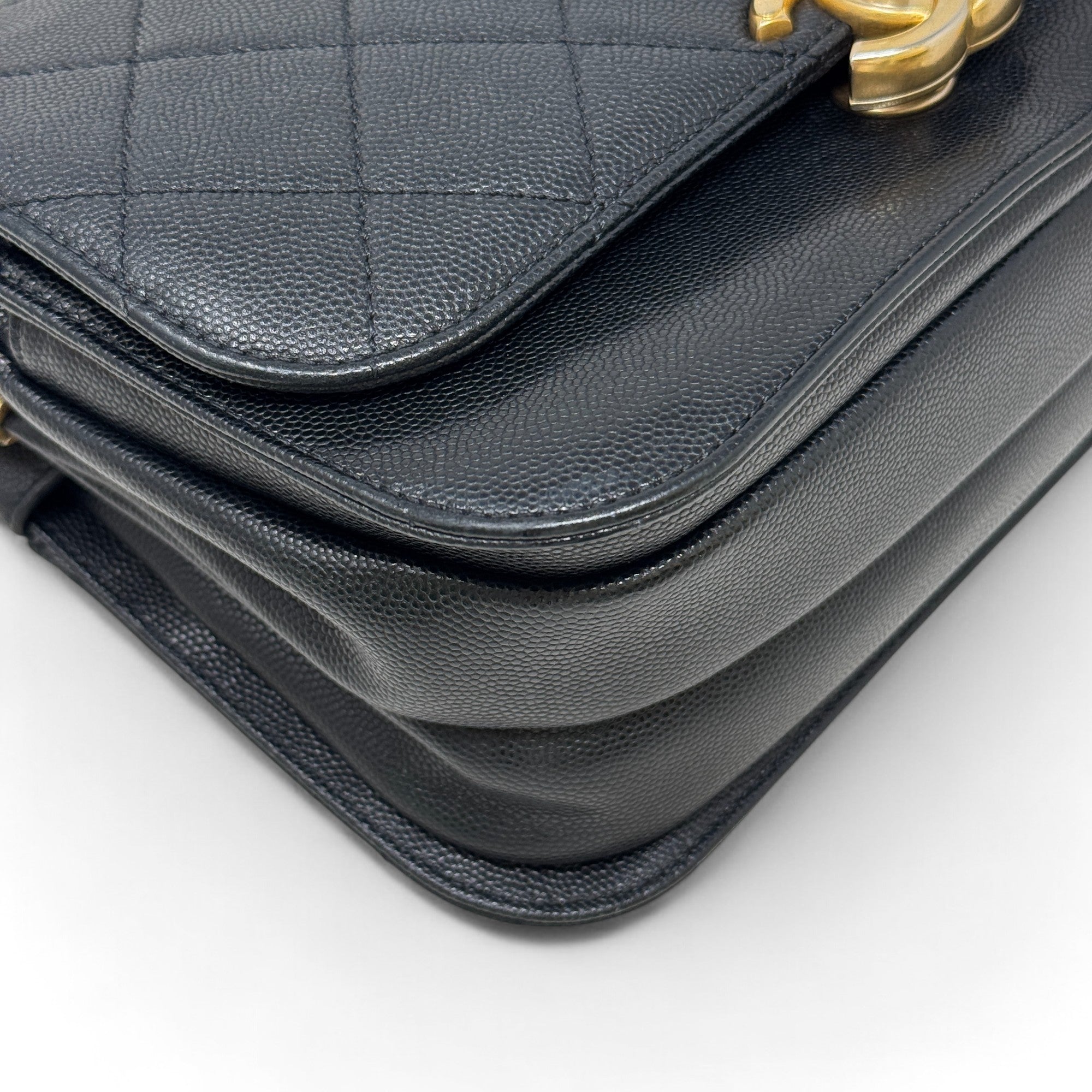 Chanel Black City Curve Messenger
