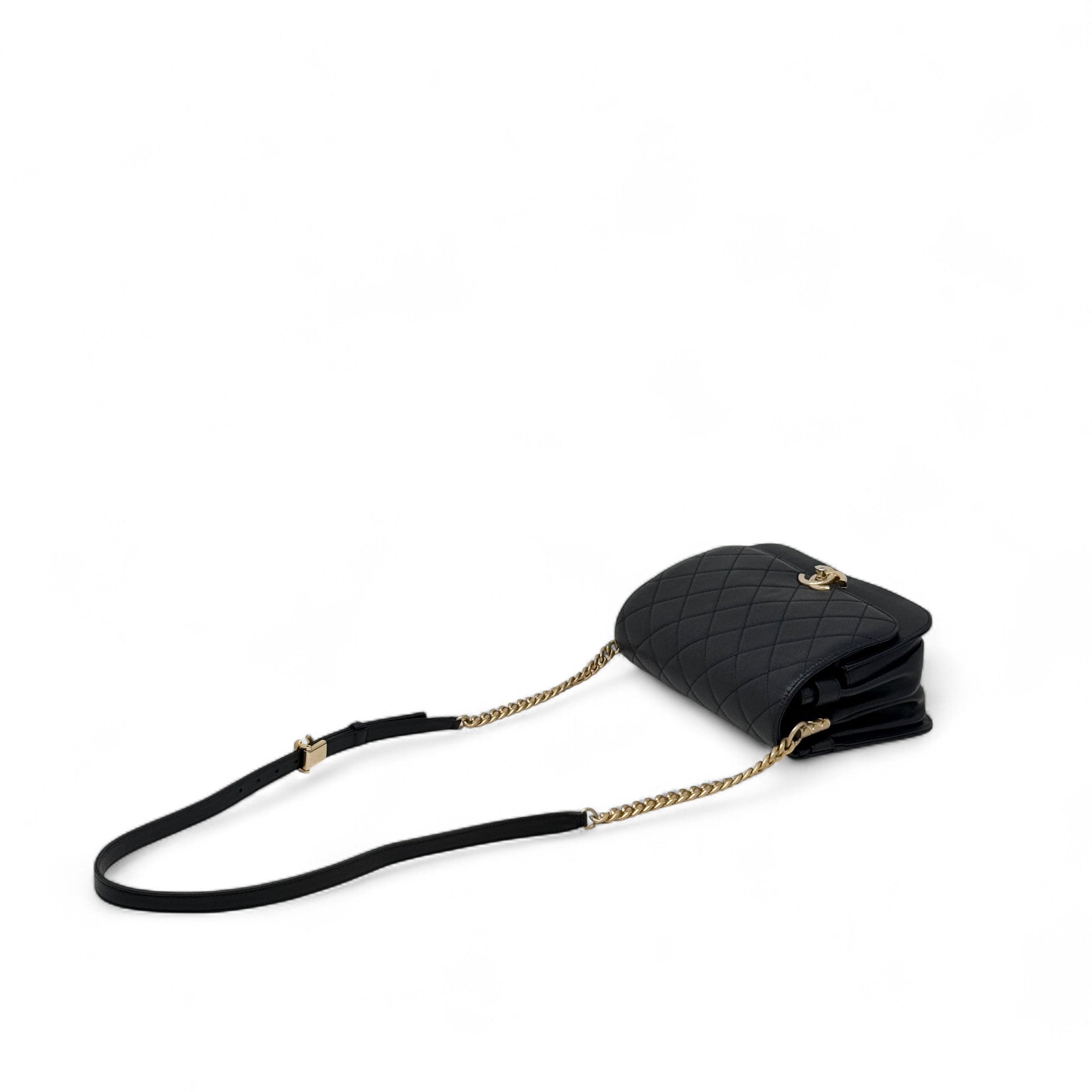 Chanel Black City Curve Messenger
