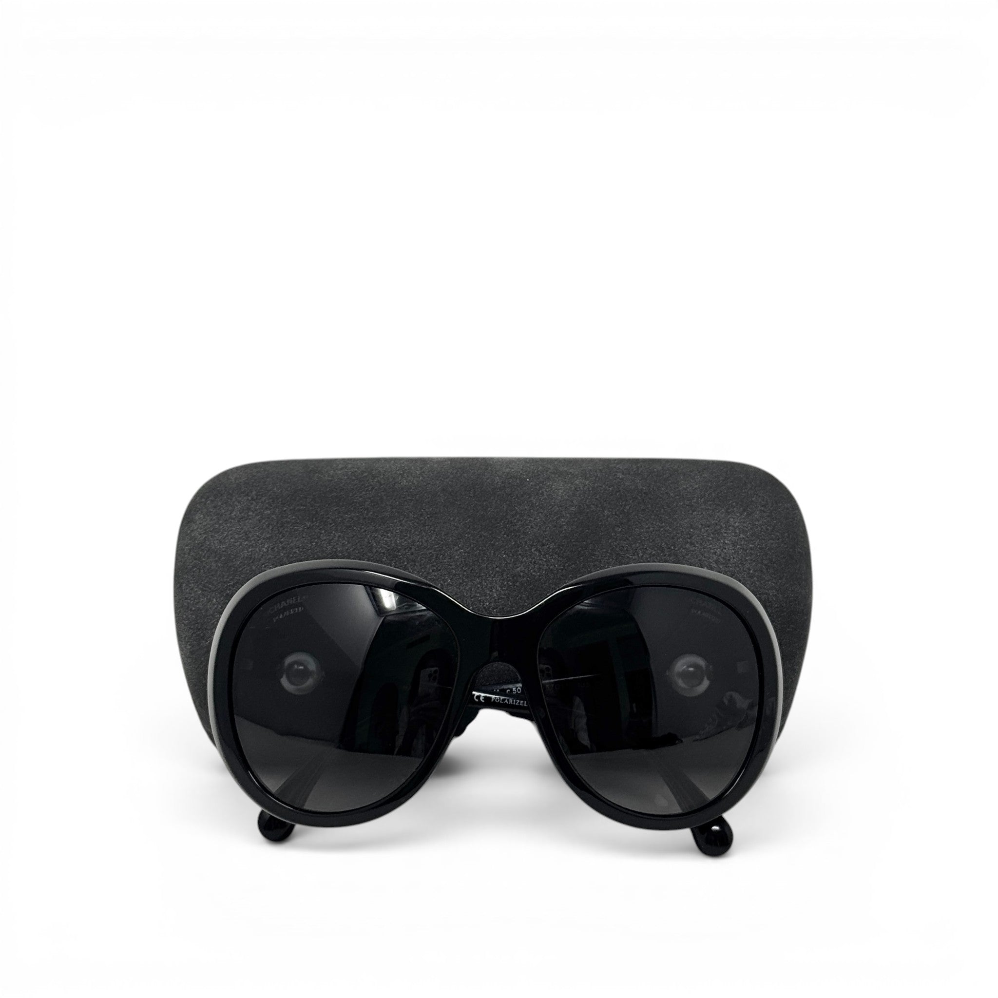 Chanel Black Pearl Polarized Sunglasses 5302-H