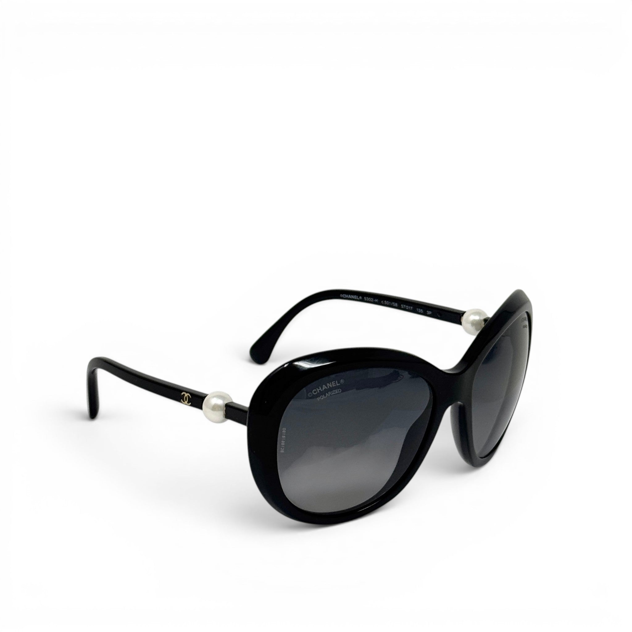 Chanel Black Pearl Polarized Sunglasses 5302-H