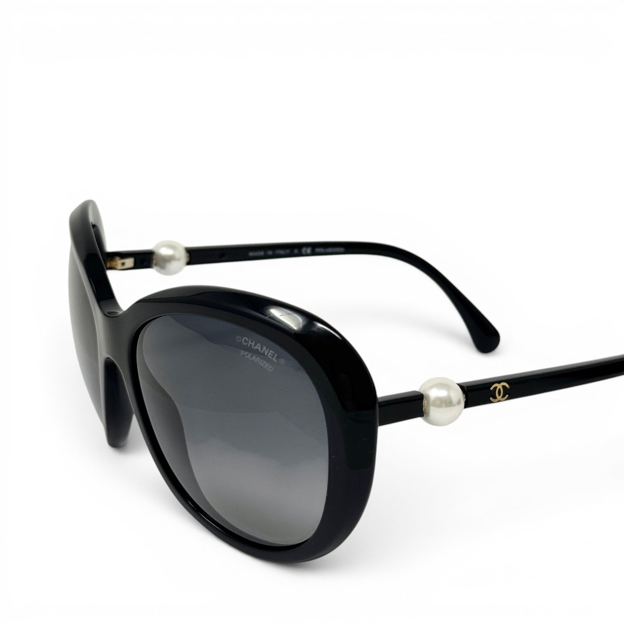 Chanel Black Pearl Polarized Sunglasses 5302-H